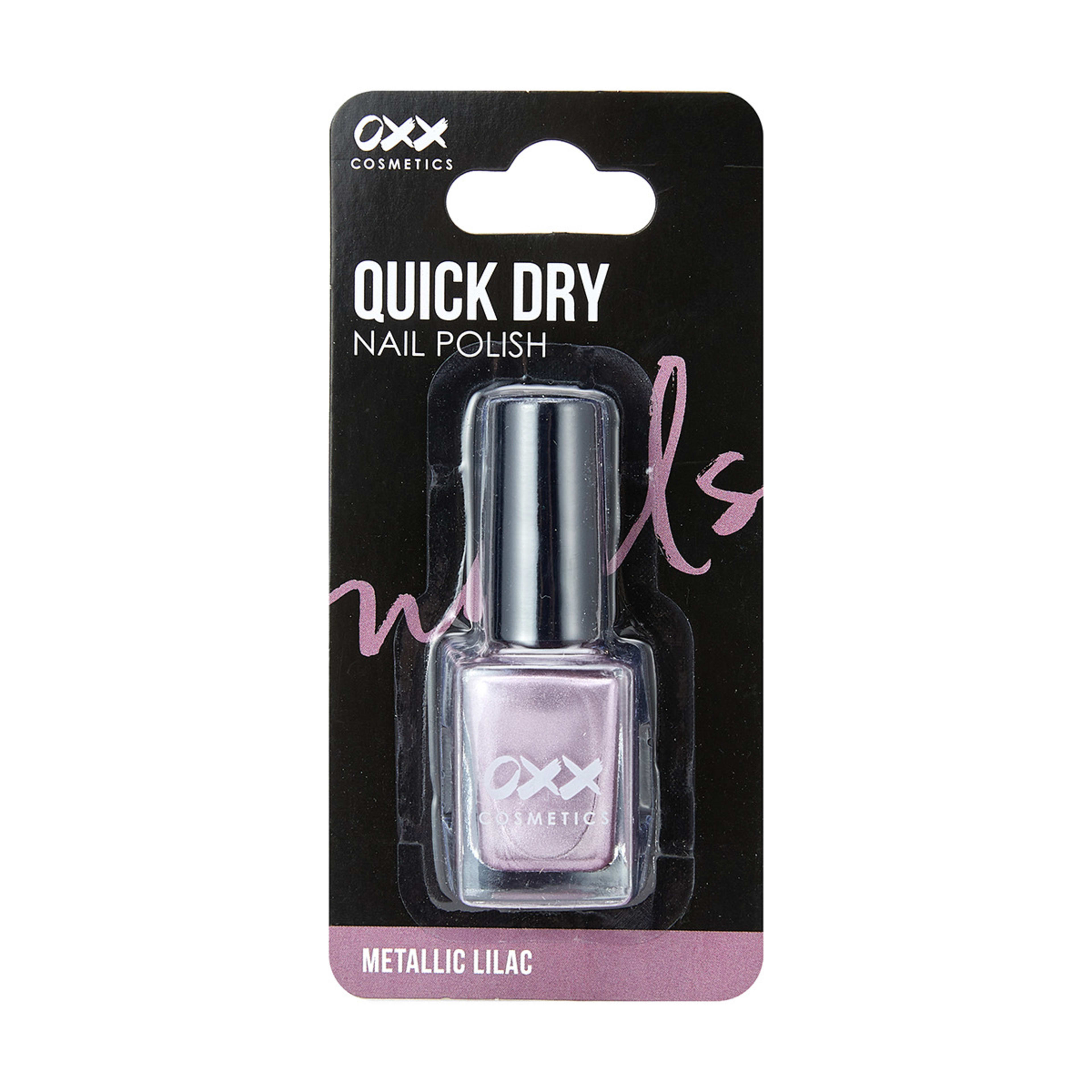 1 OXX Cosmetics Quick Dry Nail Polish - Metallic Lilac