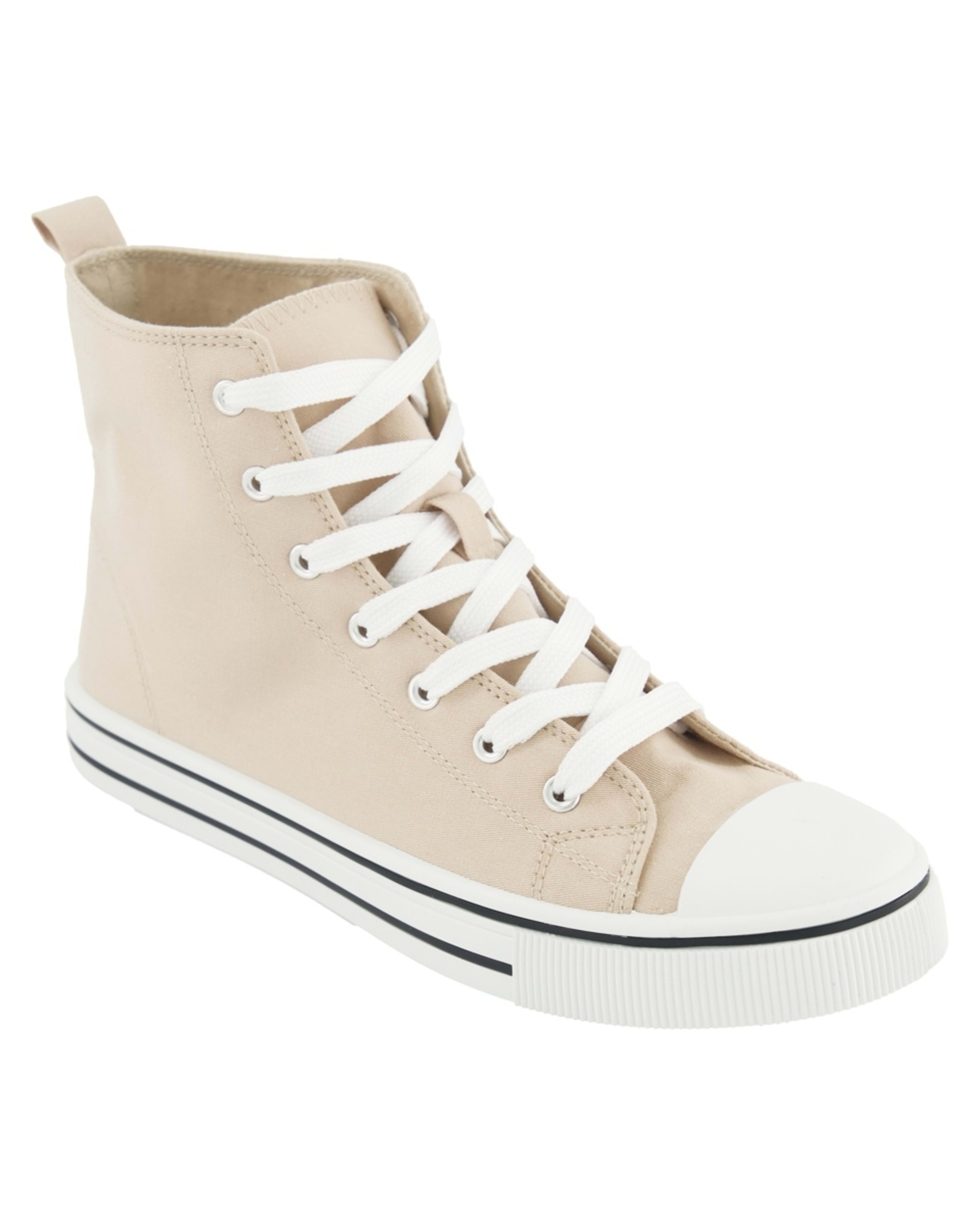 1 Canvas High Top Sneakers Bone