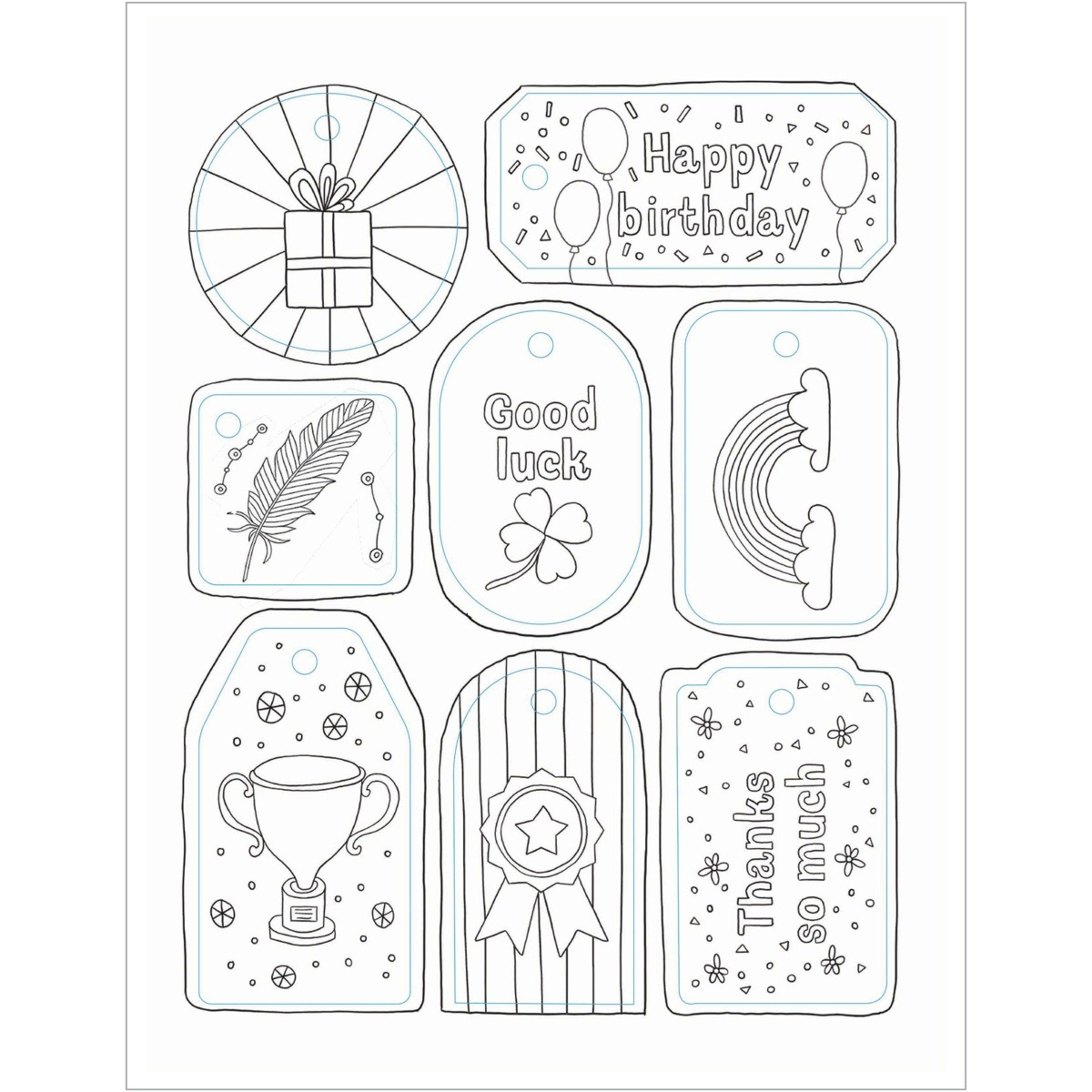 3 Color Calm Adult Coloring Book, 3 of 3