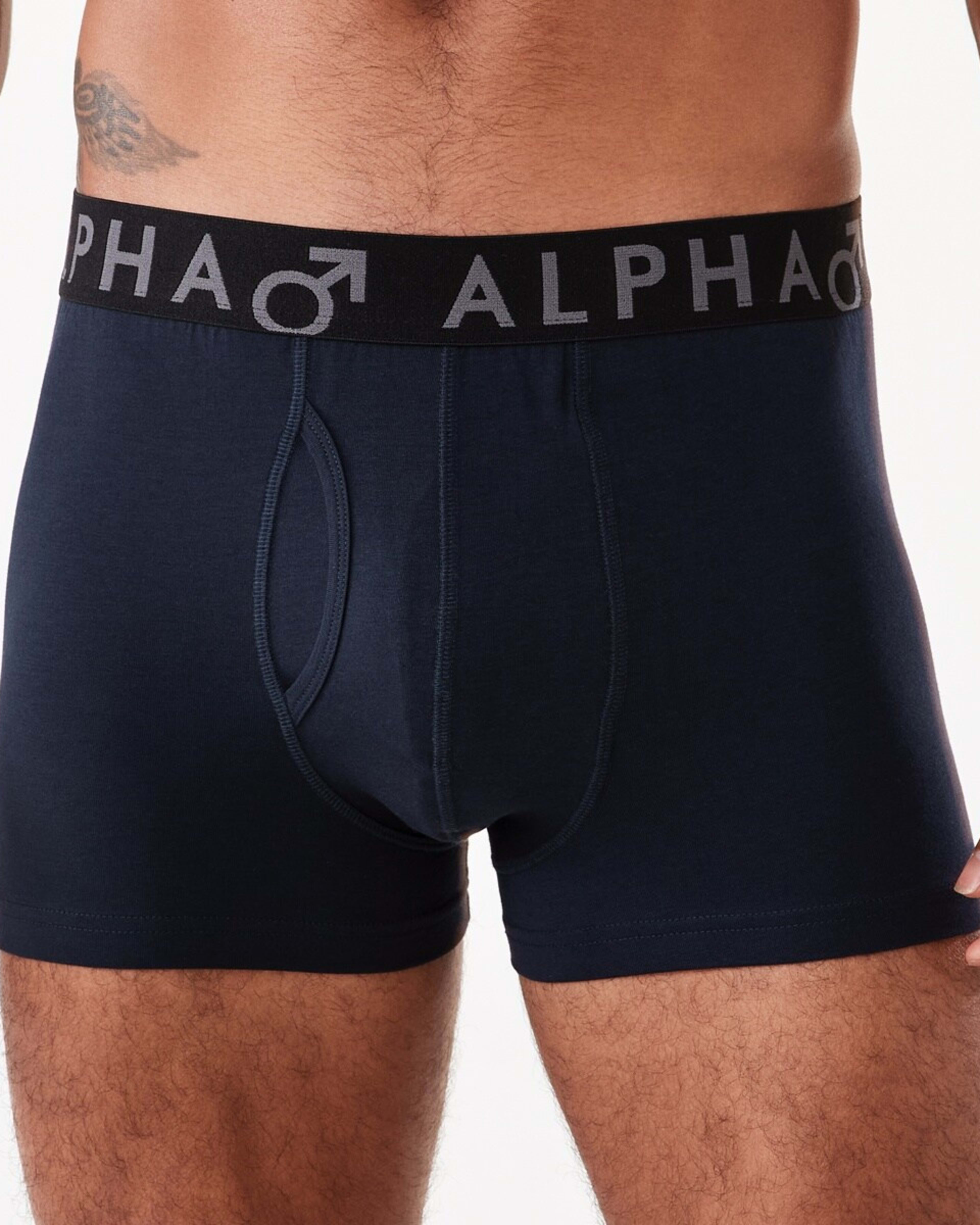 4 3 Pack Fly Front Plain Trunks DARKER BLUE, 4 of 7
