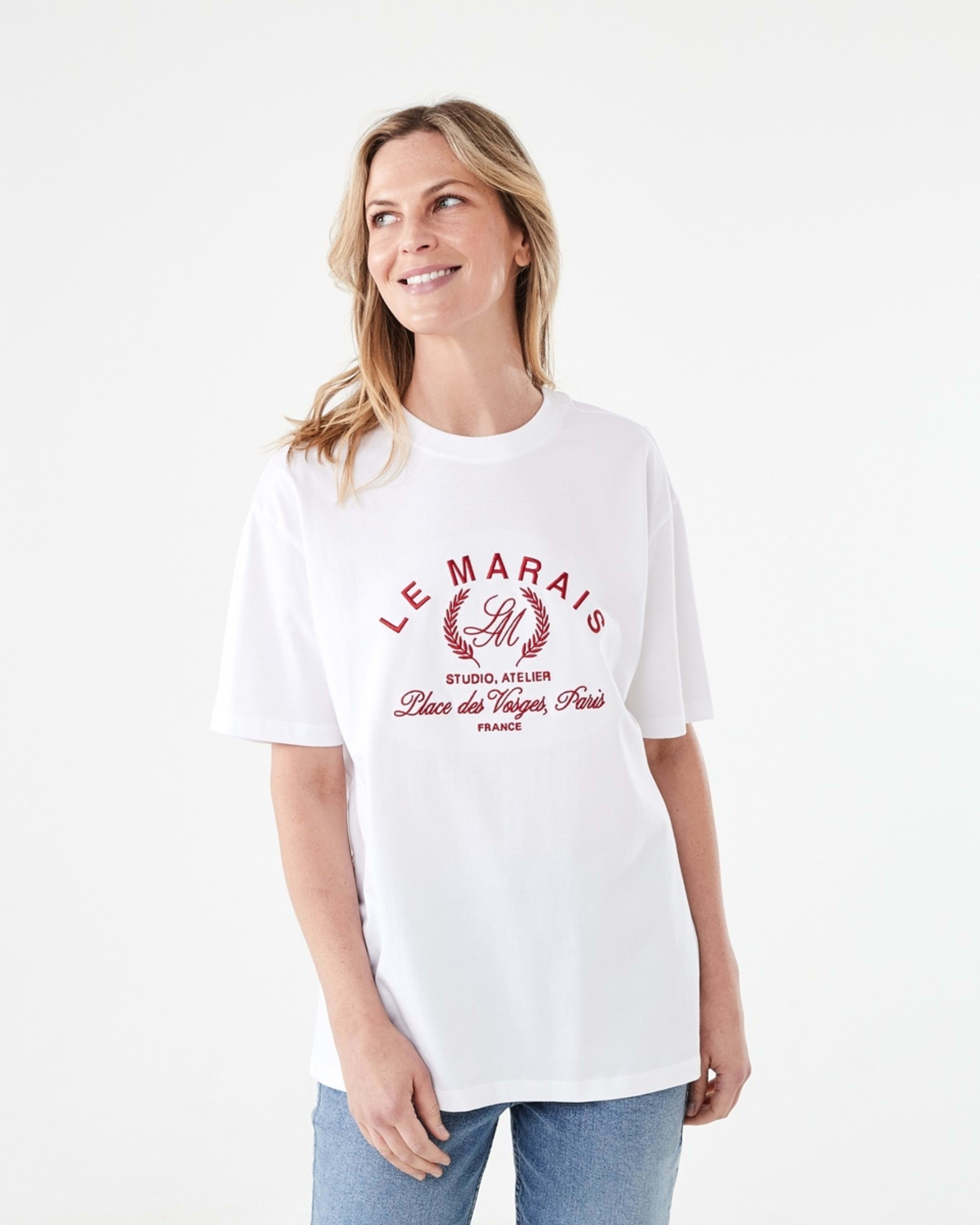 1 Short Sleeve Oversized Boyfriend T-shirt Le Marais, 1 of 5
