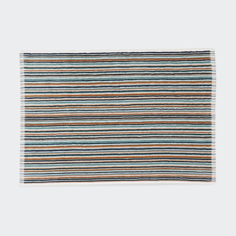 Mini Stripe Cotton Hand Towel Teal Kmart