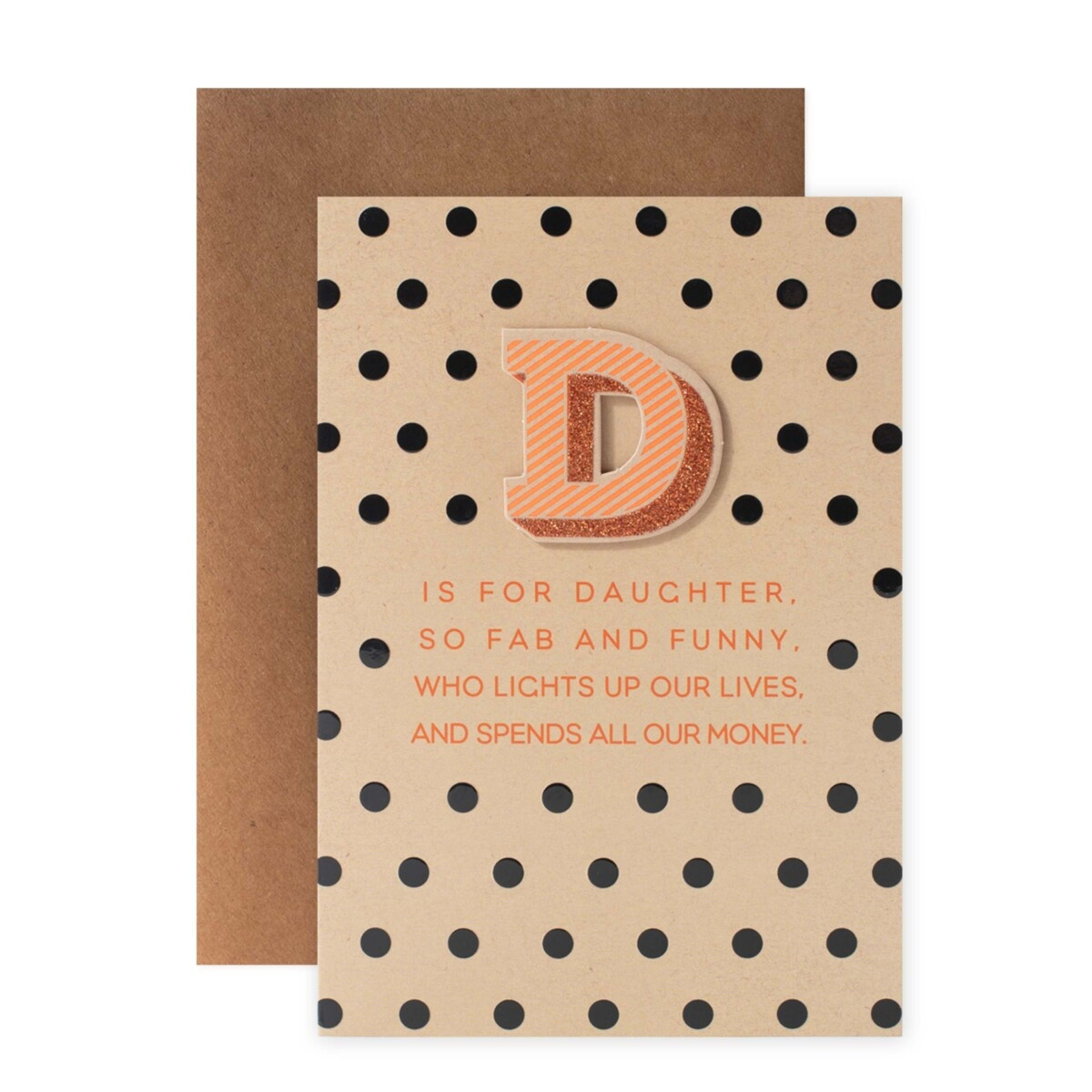 1 Connections from Hallmark Birthday Card for Daughter - Spend It in Style