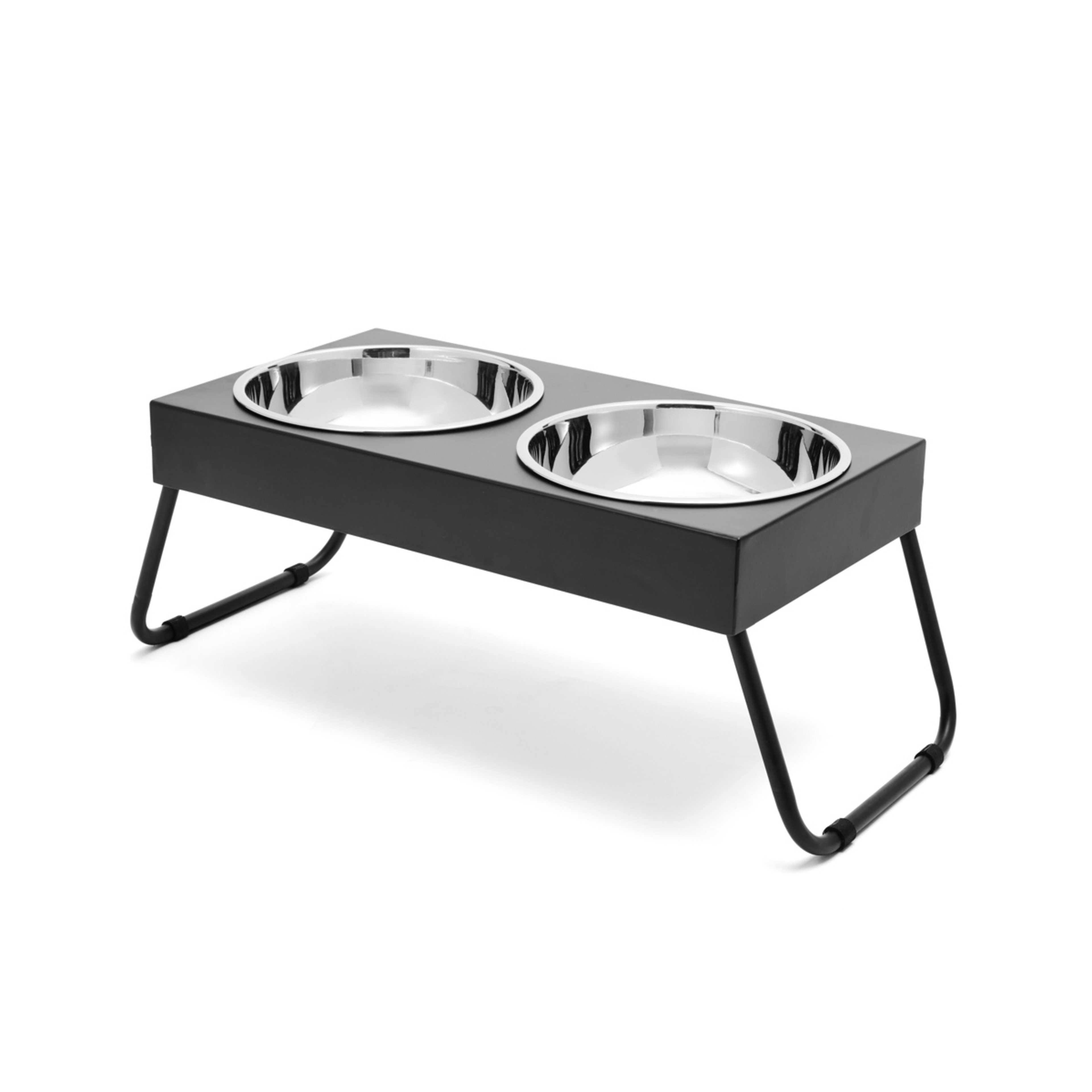 2 Pet Bowl Twin Elevated Folding - Extra Large, 2 of 10