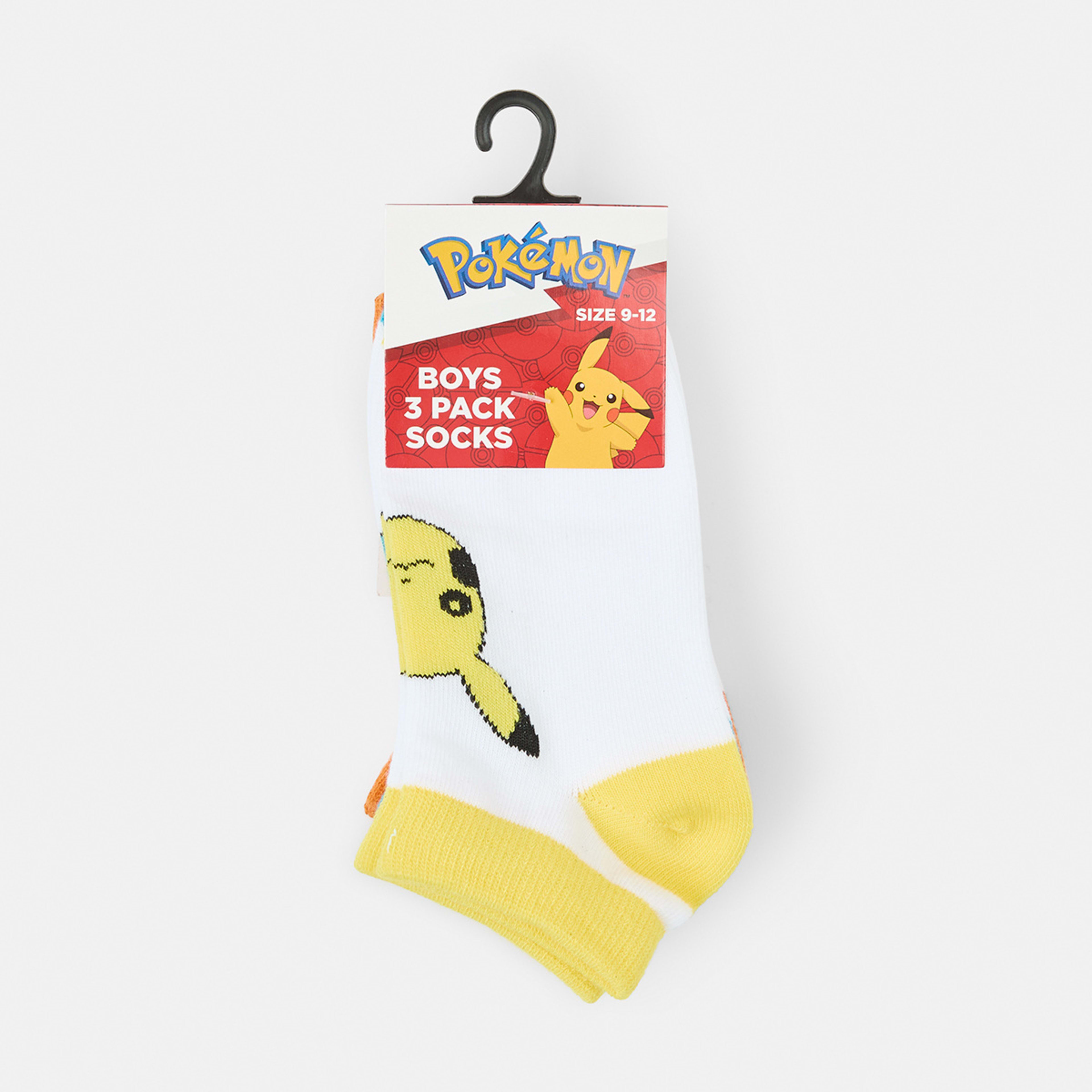 1 3 Pack Pokemon License Low Cut Socks Pokemon, 1 of 3