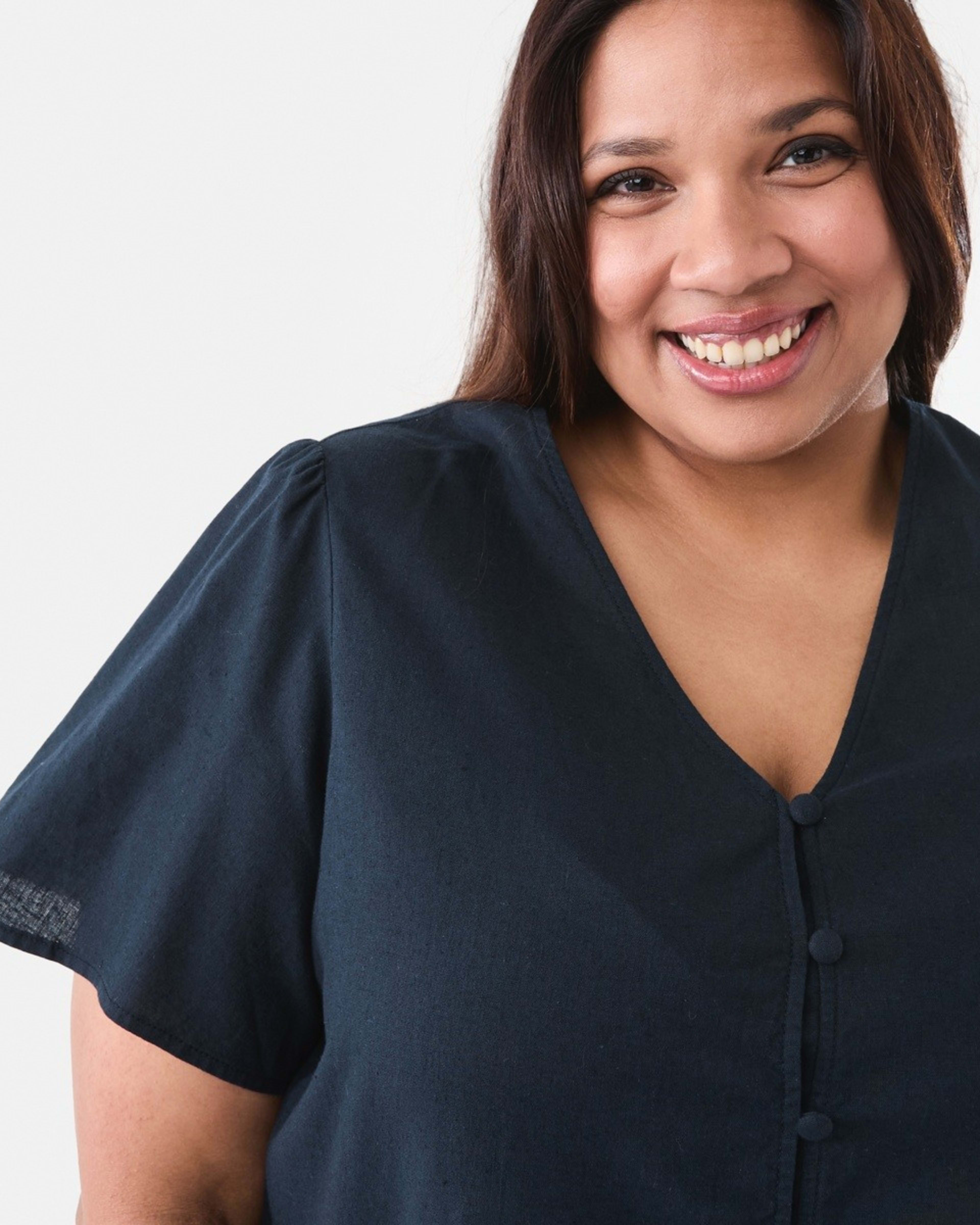4 Curve Short Sleeve Femme Top Sky Cptn, 4 of 5