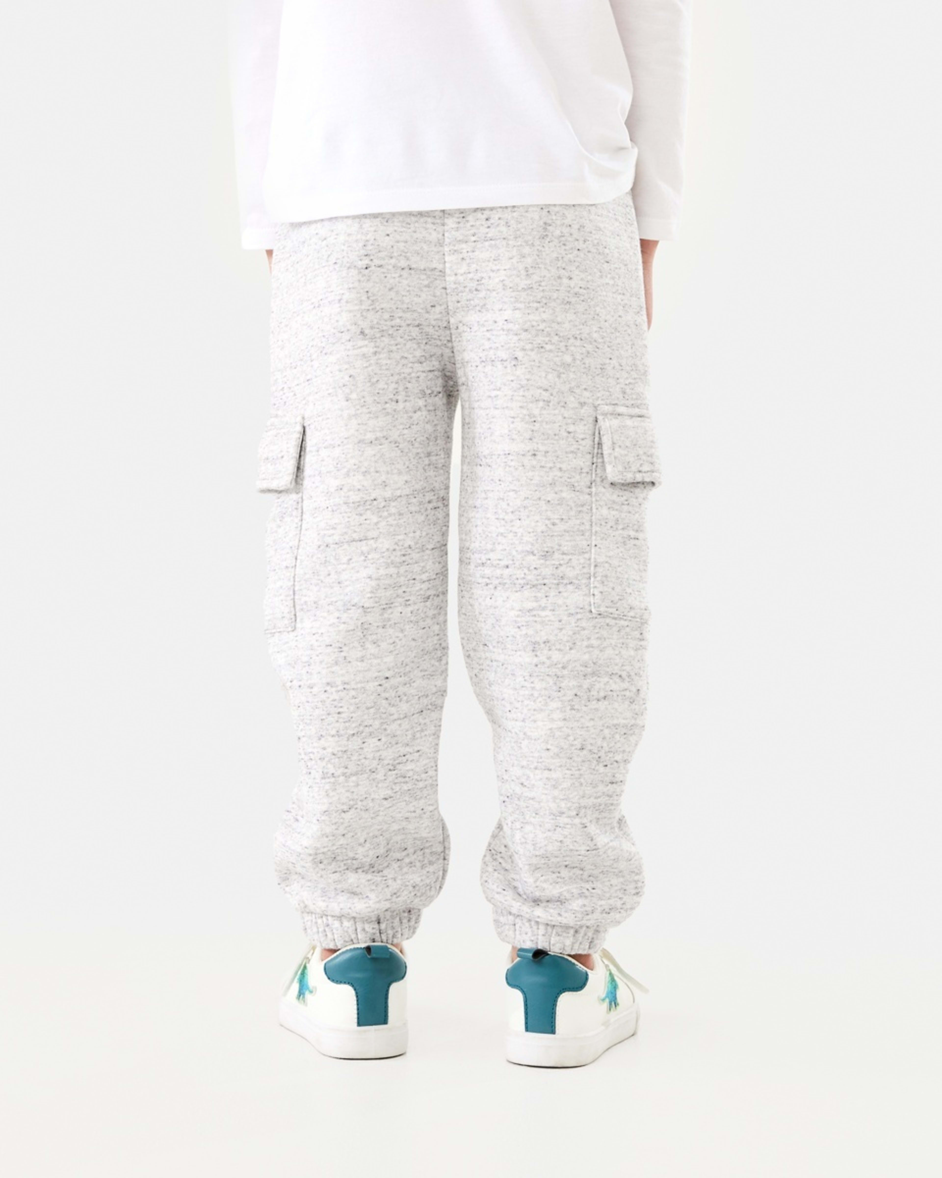 2 Cargo Trackpants Textured Light Grey Marle, 2 of 9