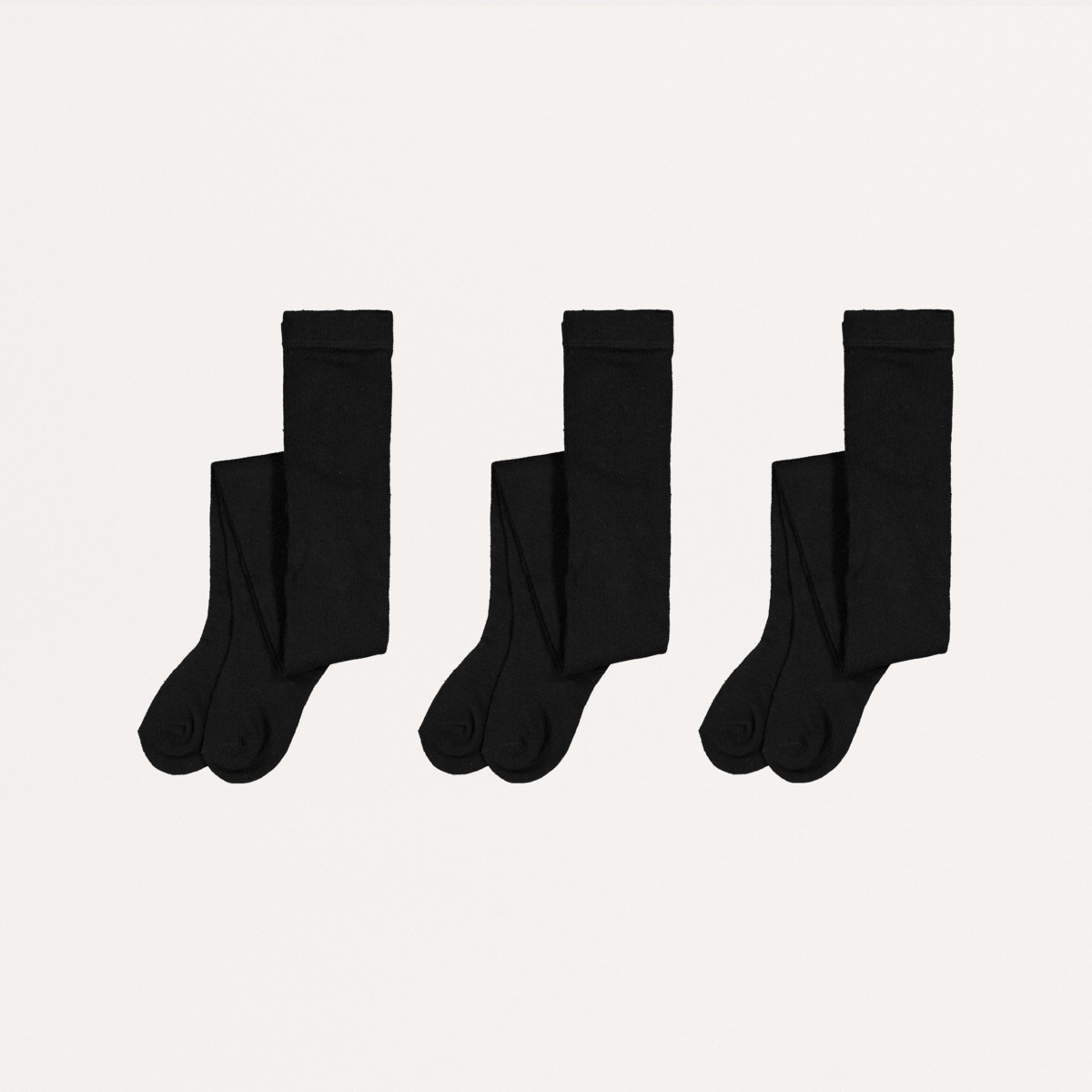 1 3 Pack School Cotton Rich Tights Black, 1 of 3