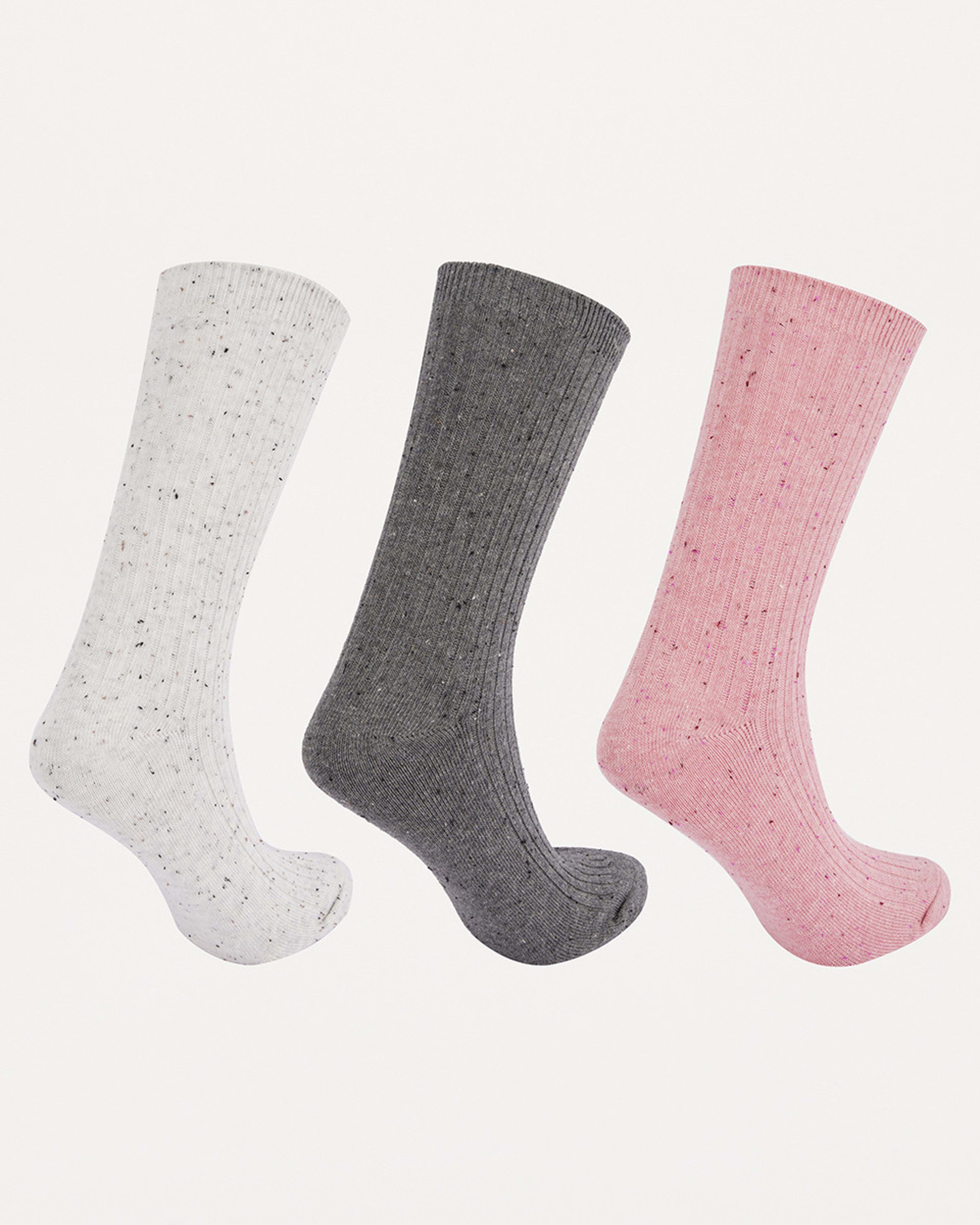 2 3 Pack Winter Rib Boot Socks Pnk Nep Mx, 2 of 3