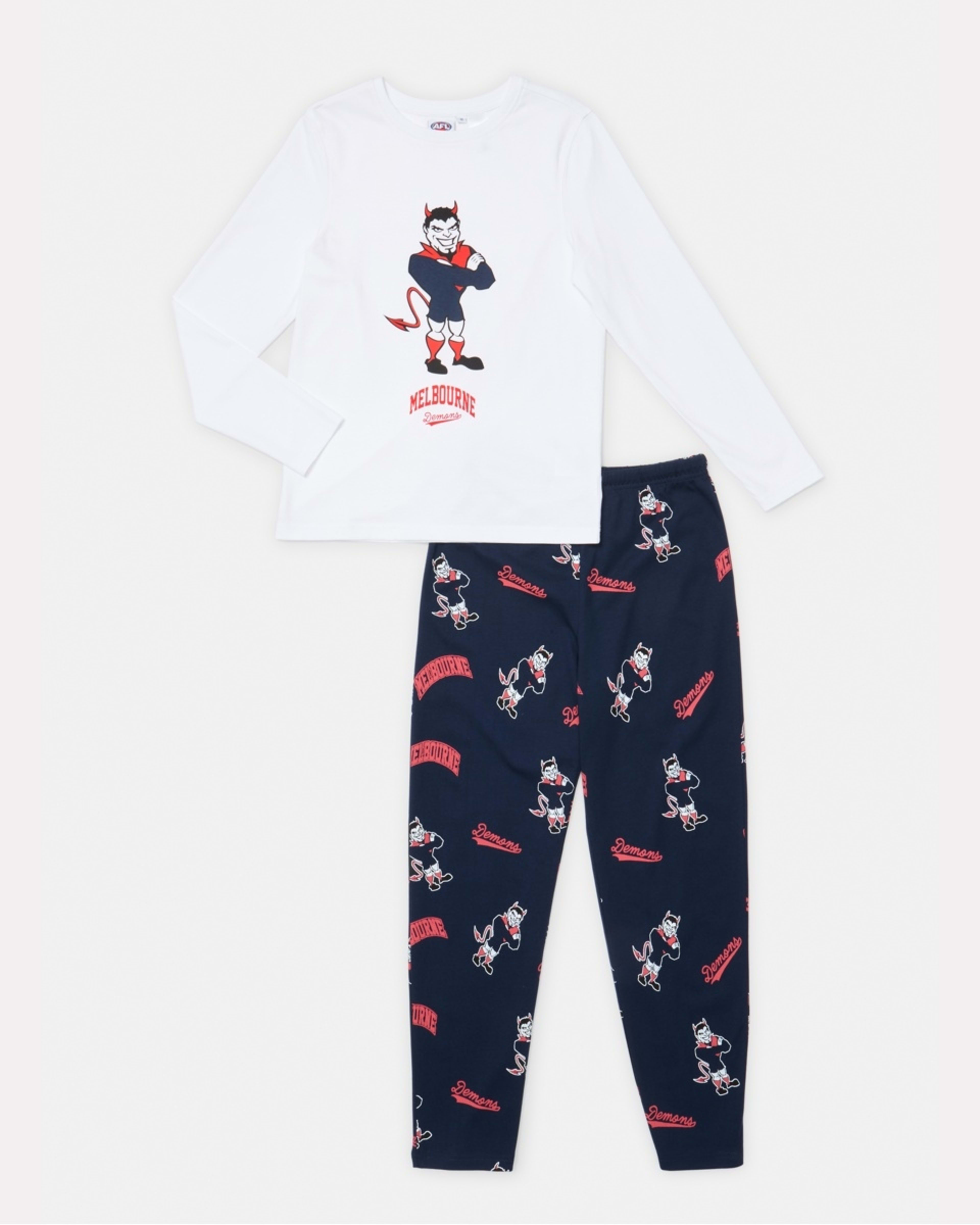 6 Official AFL Kids Pyjama Set Melbourne, 6 of 9