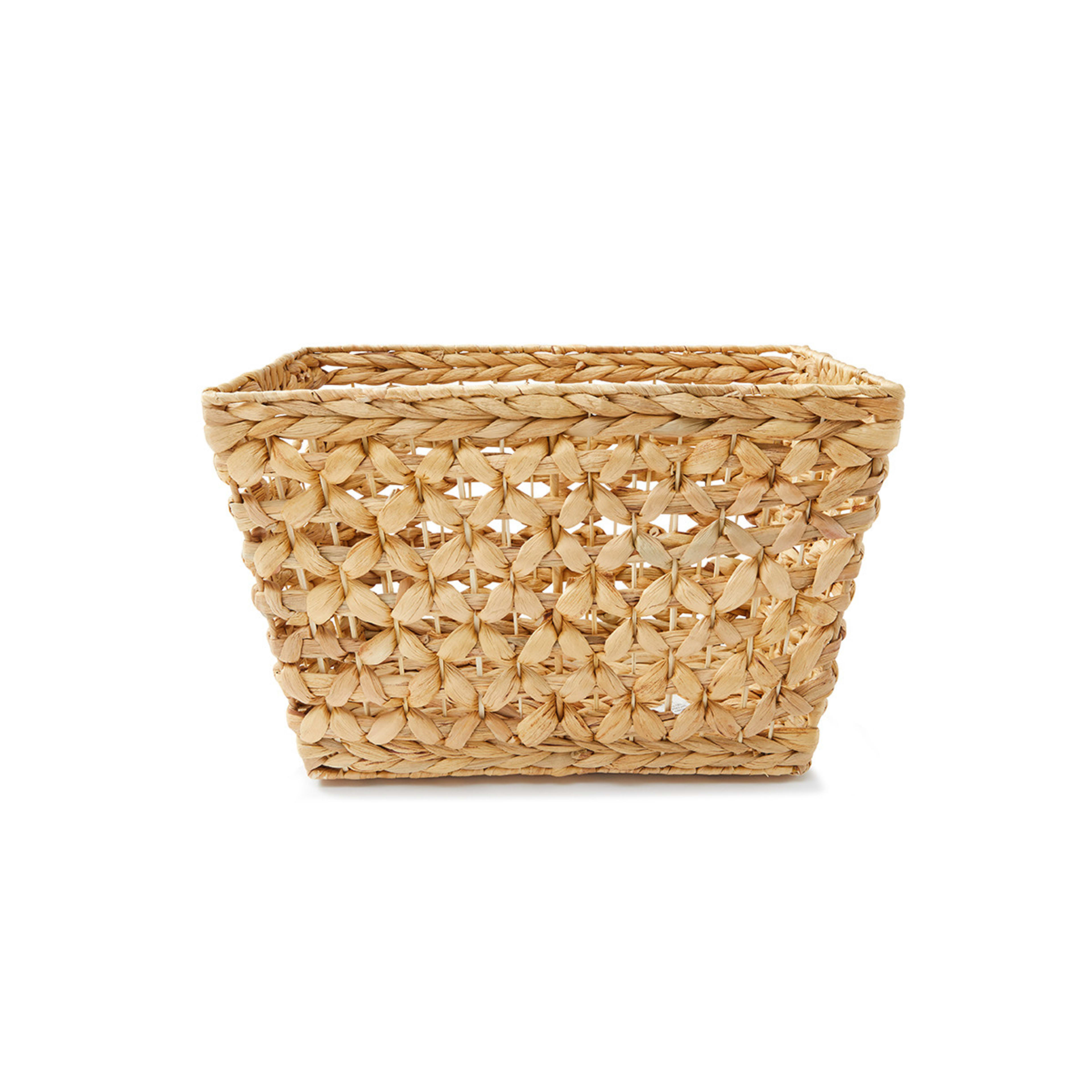 Rectangle Diamond Weave Basket Natural Kmart