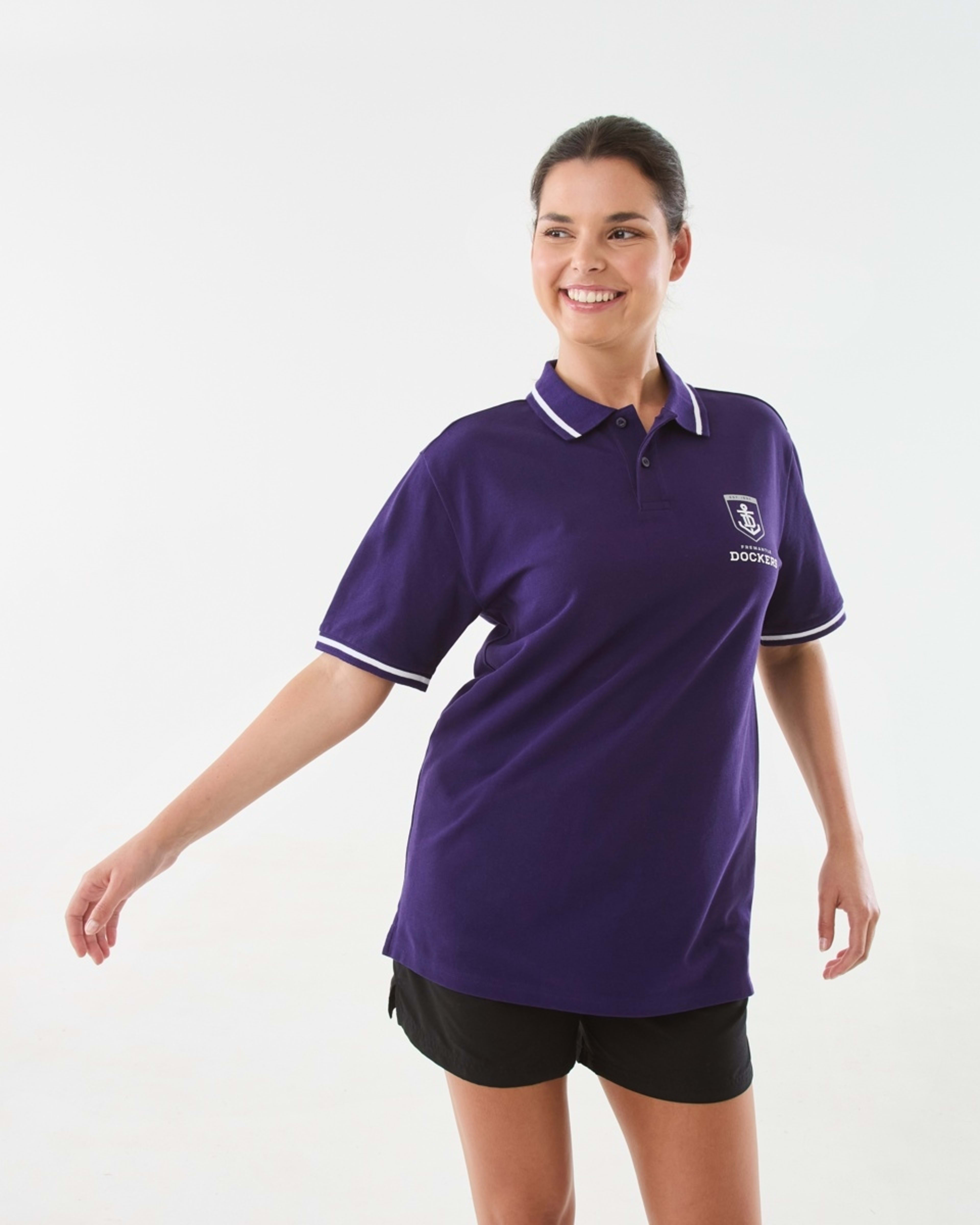 1 Official AFL Adult Polo Shirt Fremantle