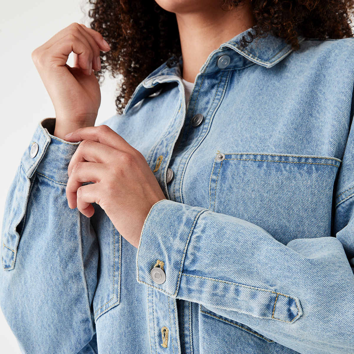 Long Sleeve Denim Shirt - Kmart