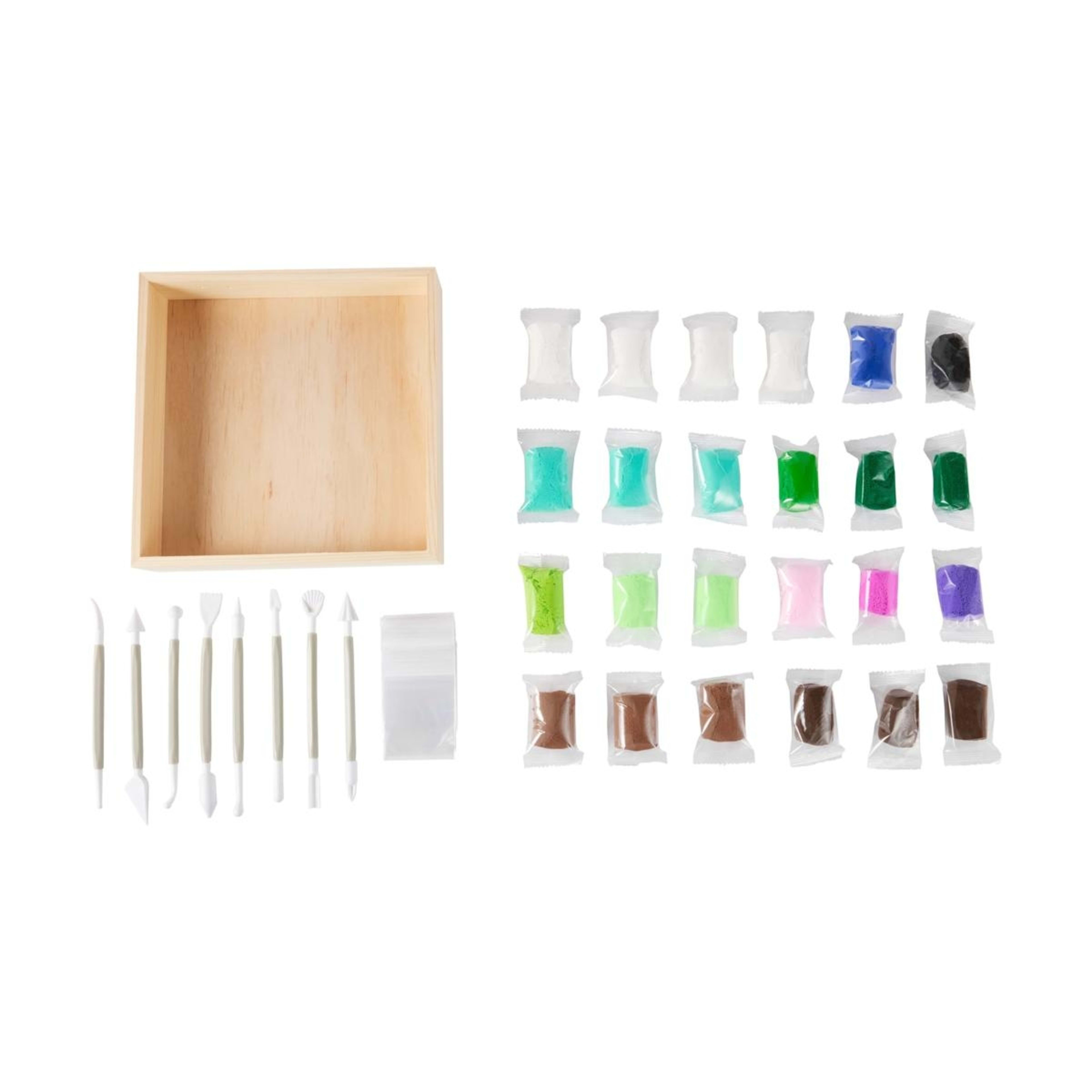 2 Air Dry Clay Sensory Art Kit - Succulent, 2 of 8