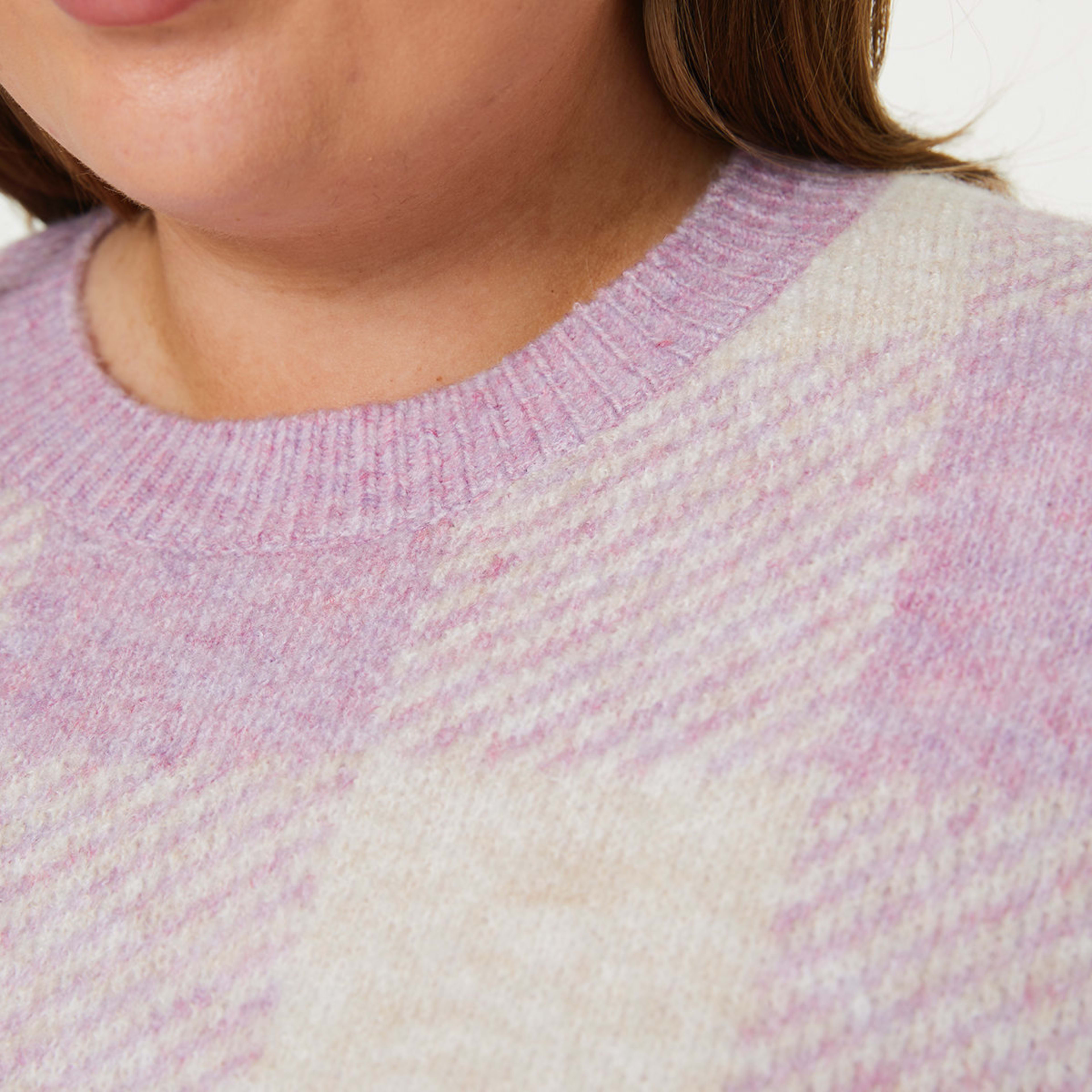 Curve Check Knit Jumper Kmart