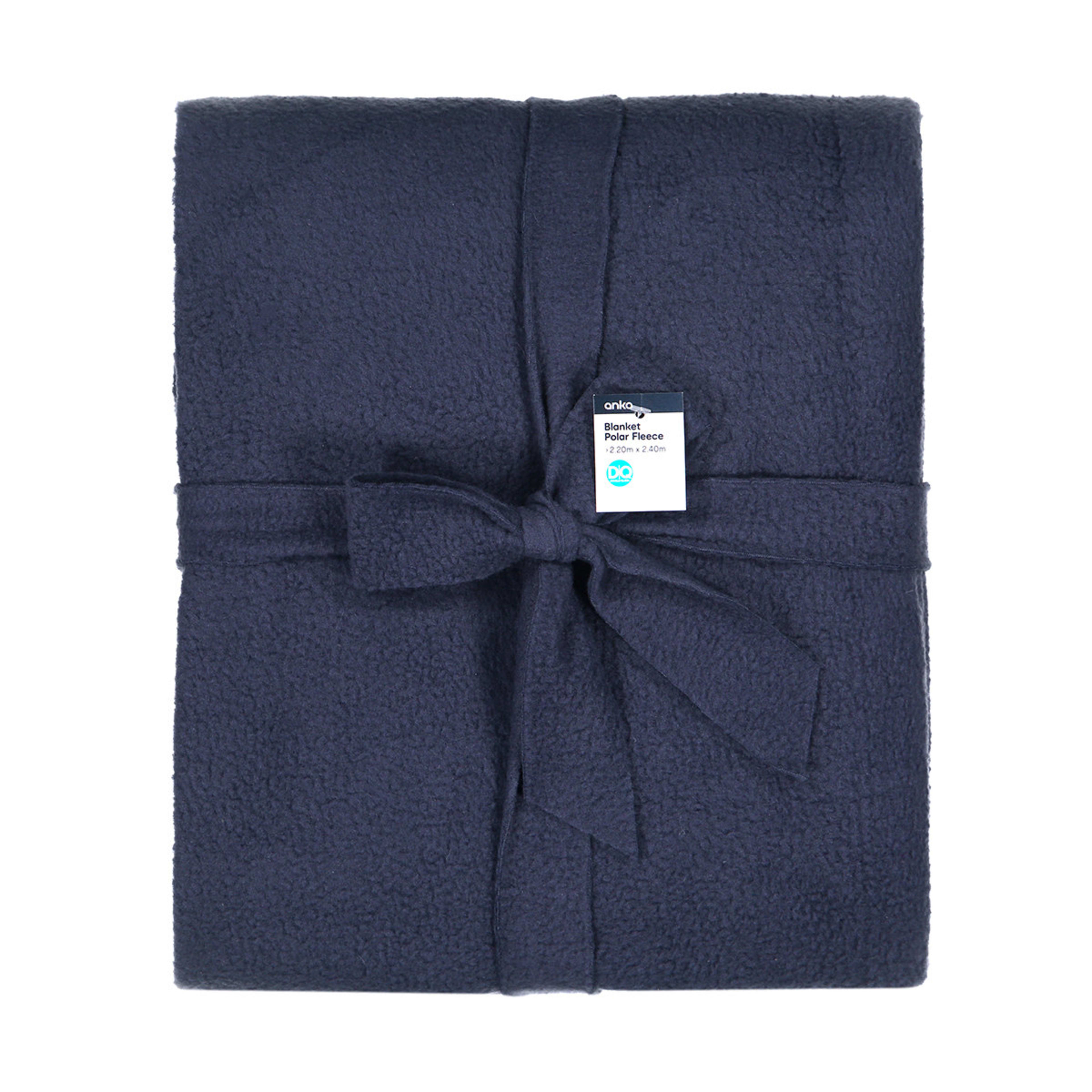 Polar Fleece Blanket Double/Queen Bed, Blue Kmart