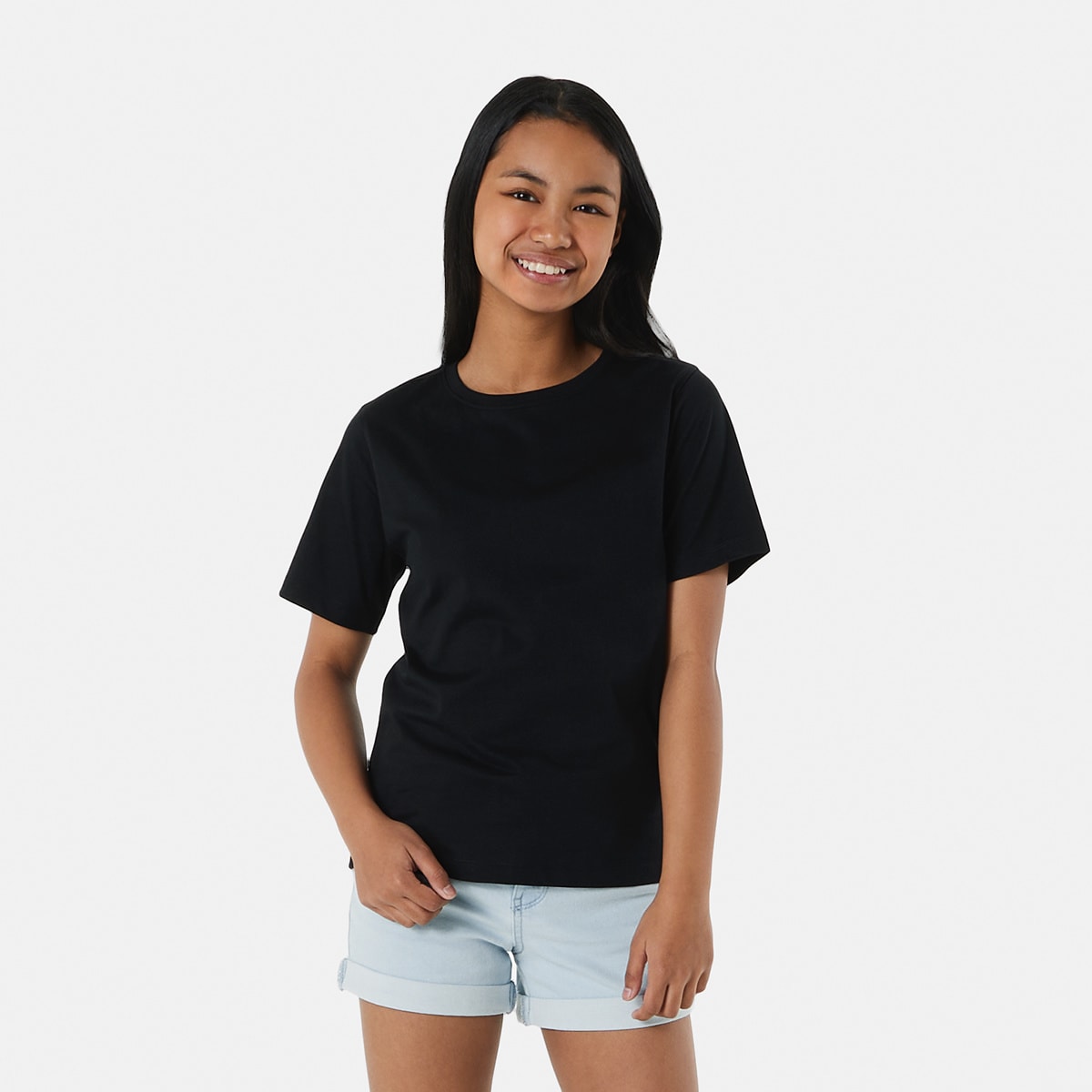 Plain black 2025 t shirt kmart