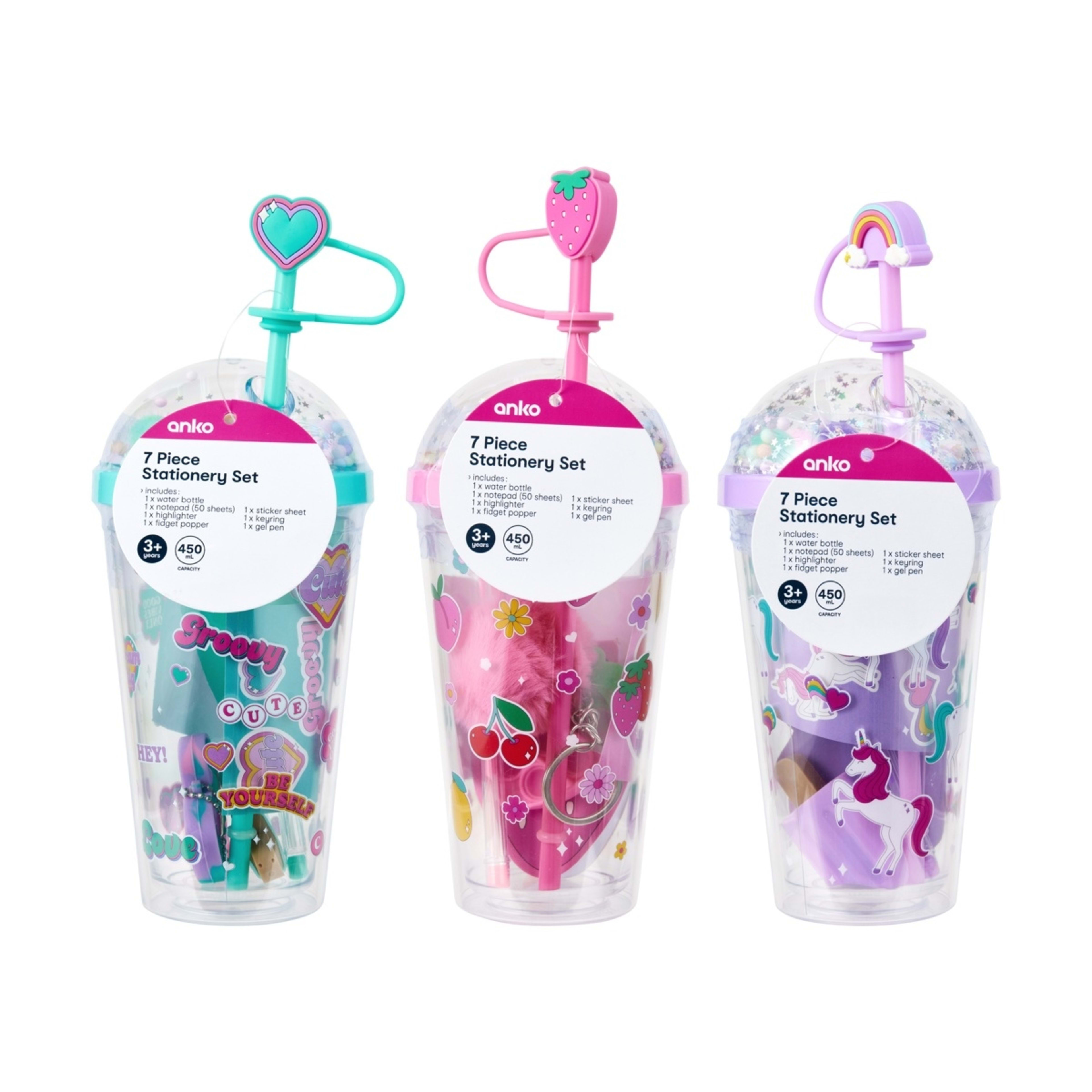 1 7 Piece Stationery Set - Assorted