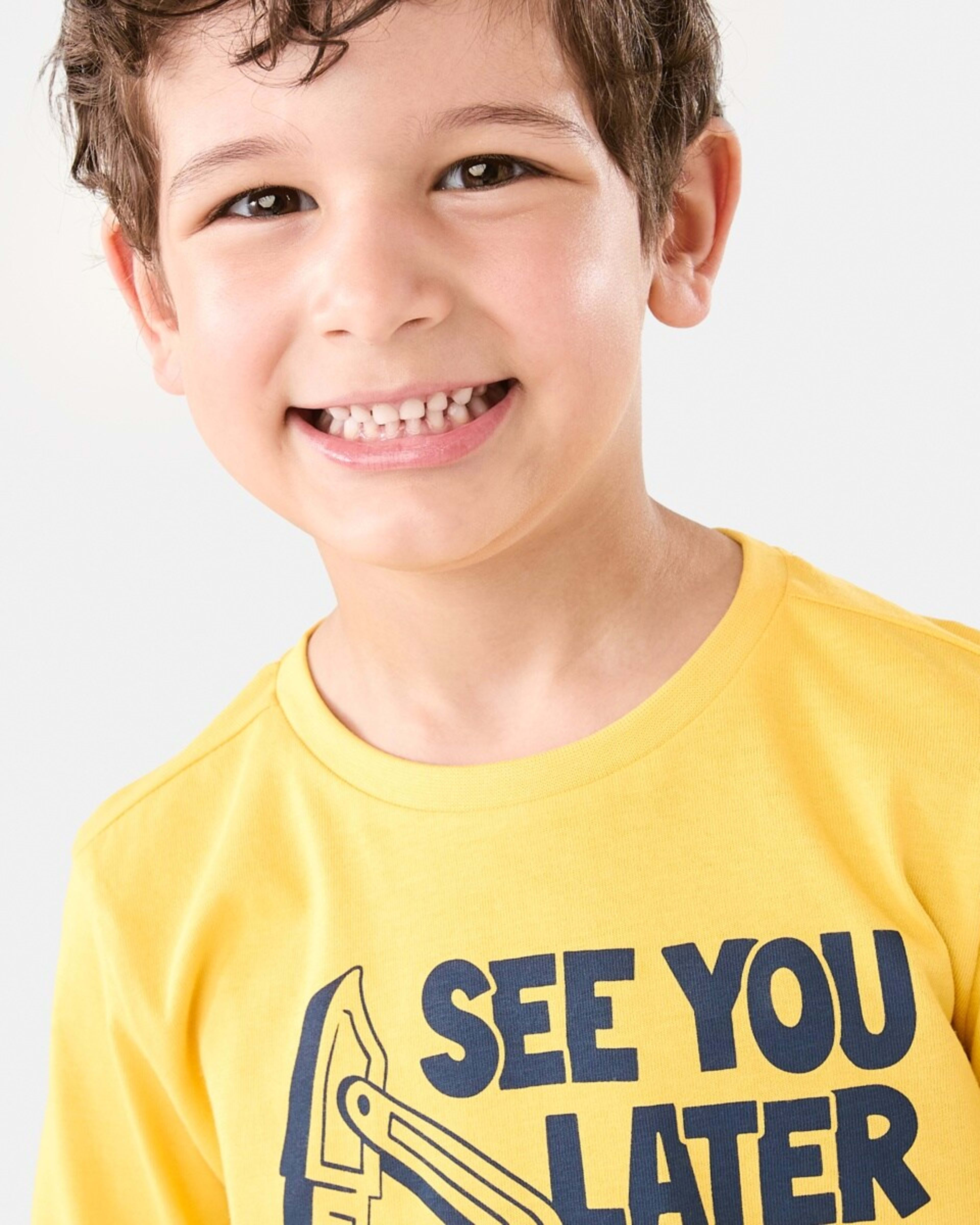 3 Long Sleeve Print T-shirt Ylw Digger, 3 of 8