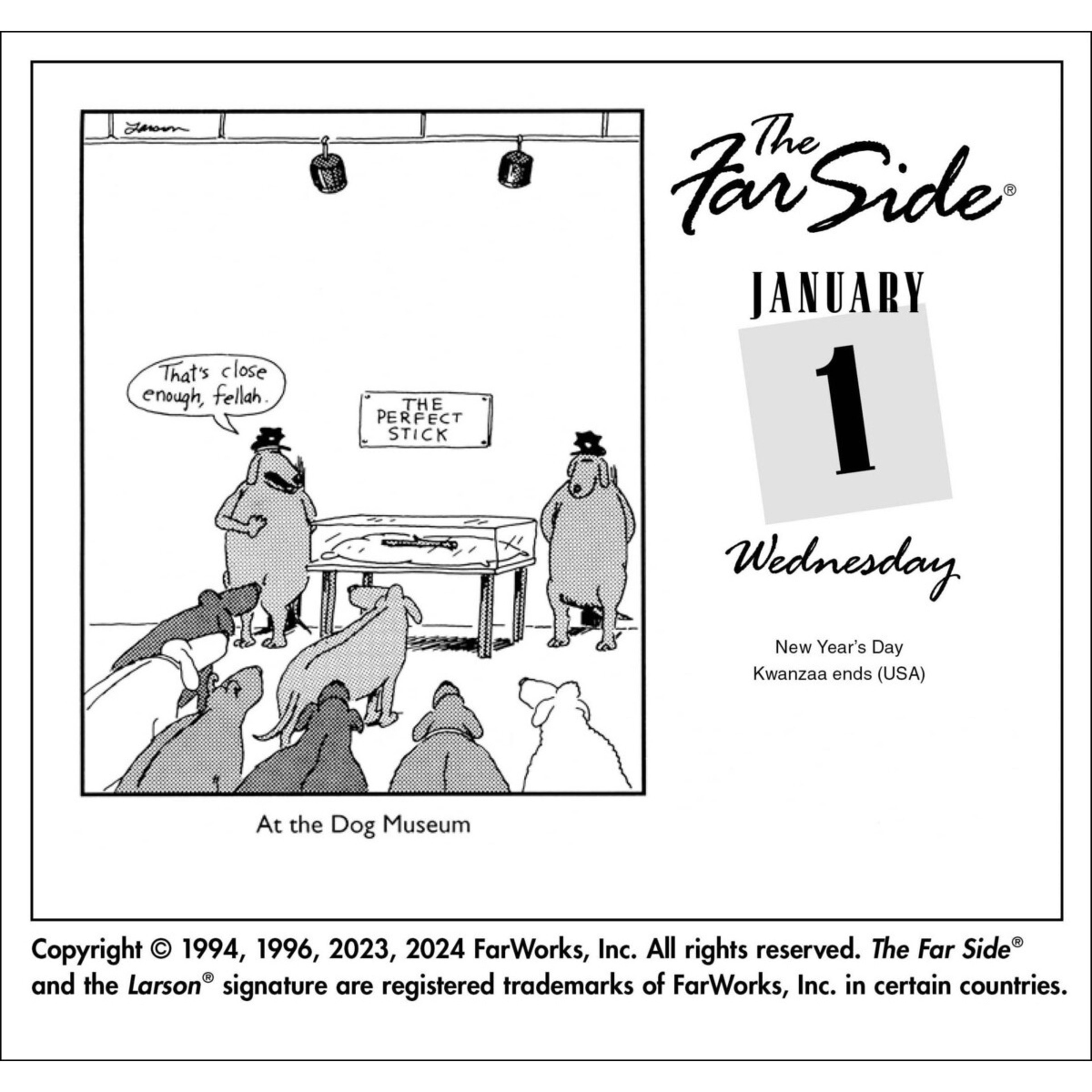 2 The Far Side Off-the-Wall 2025 Calendar by Gary Larson, 2 of 3