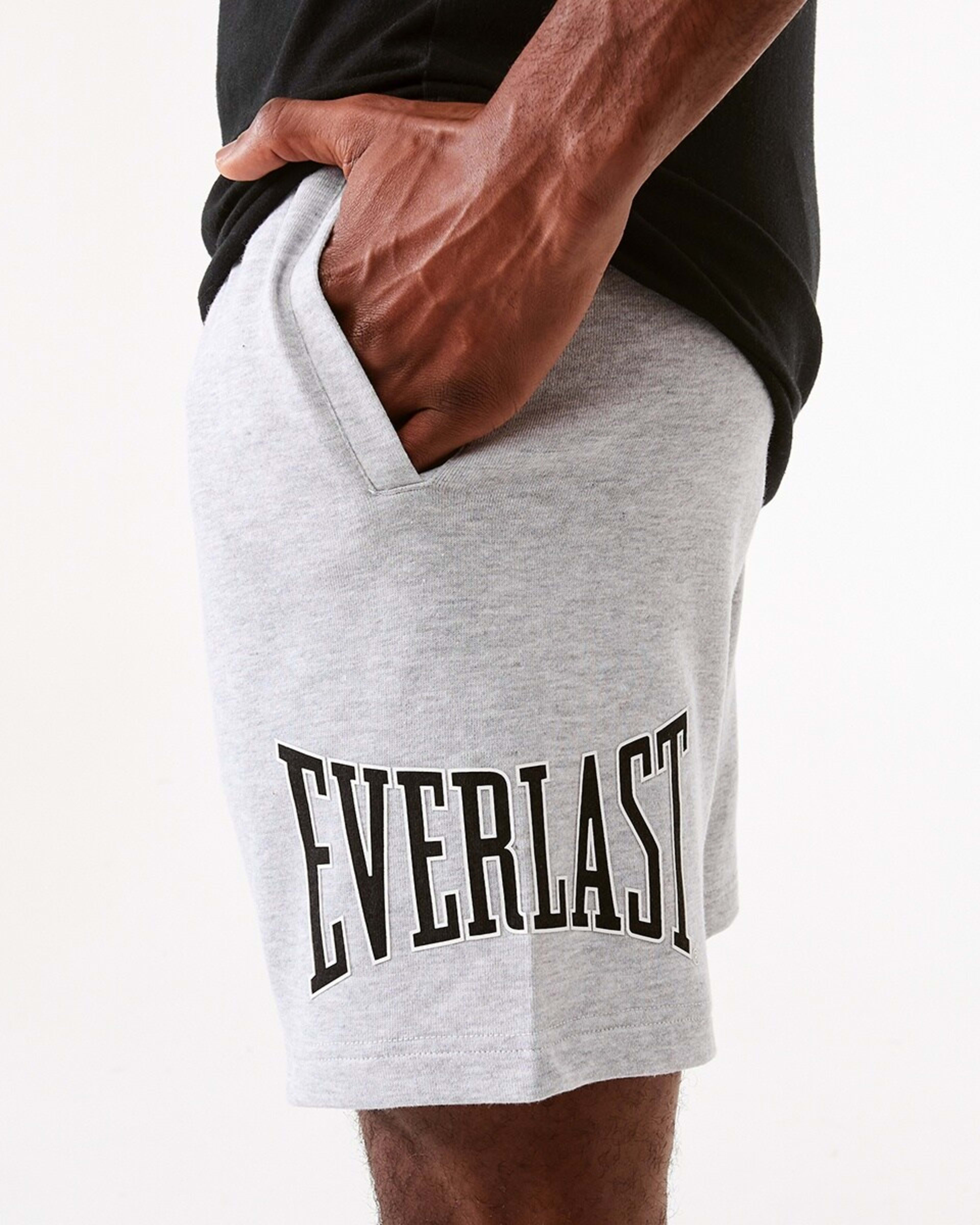 1 Everlast Mens French Terry Shorts Grey Marl, 1 of 7
