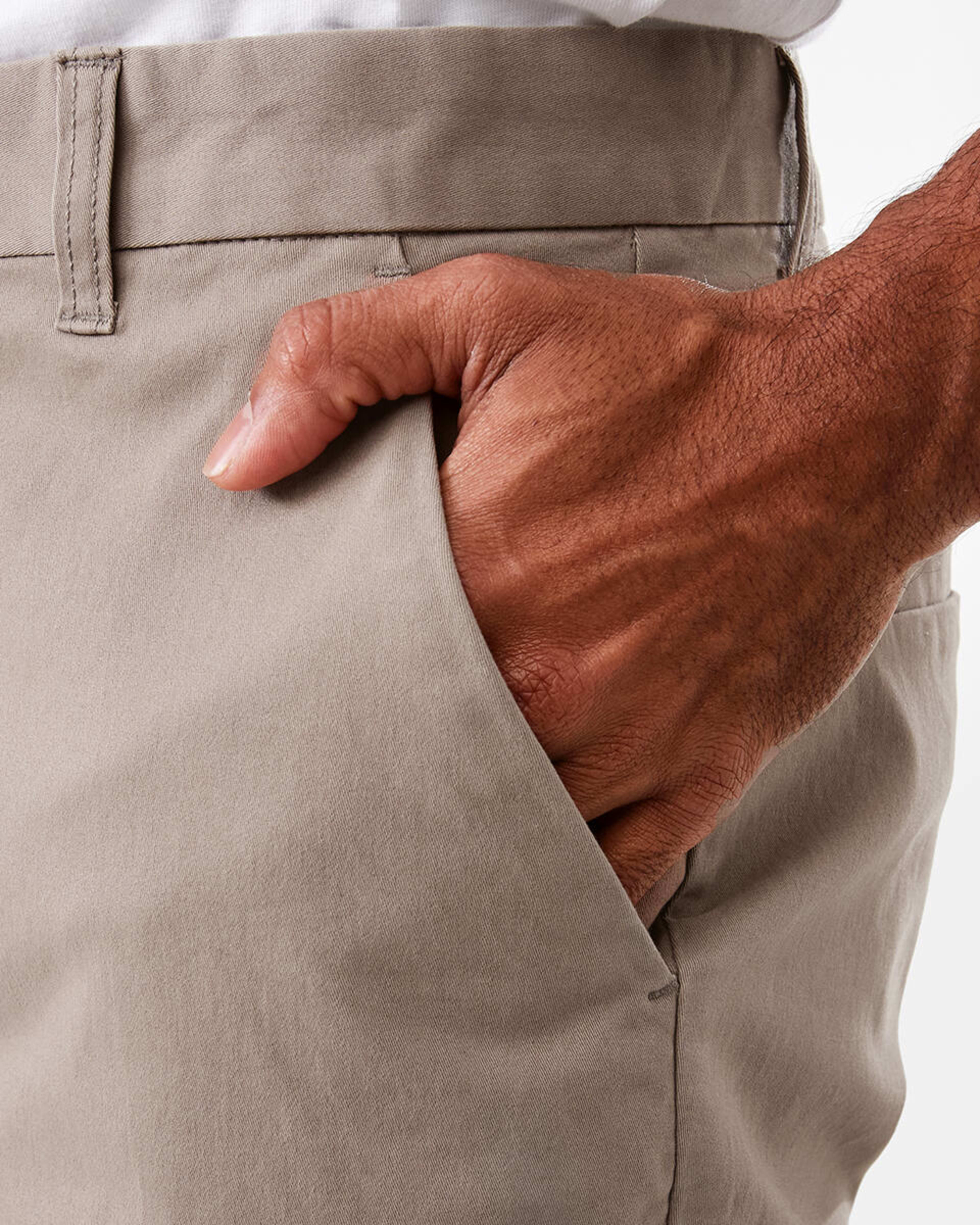 5 Fixed Waist Slim Stretch Chino Shorts Bge Taupe, 5 of 7