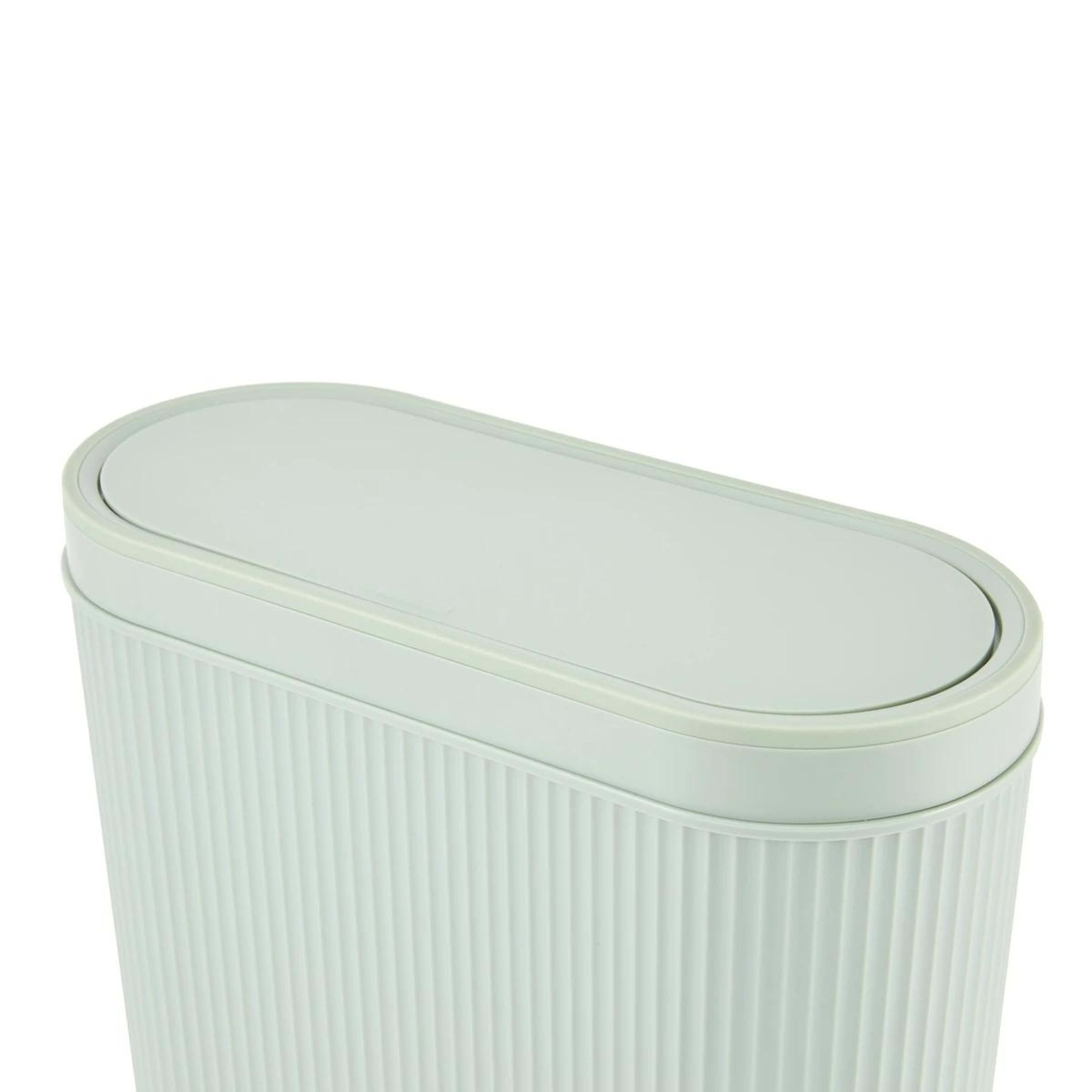 6 8L Push Top Bin - Sage, 6 of 10