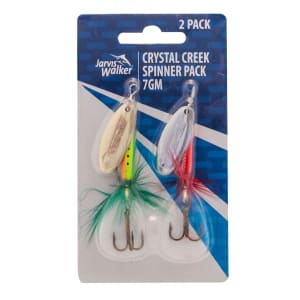 Jarvis Walker Crystal Creek Spinners - 7gm, Set of 2 - Kmart