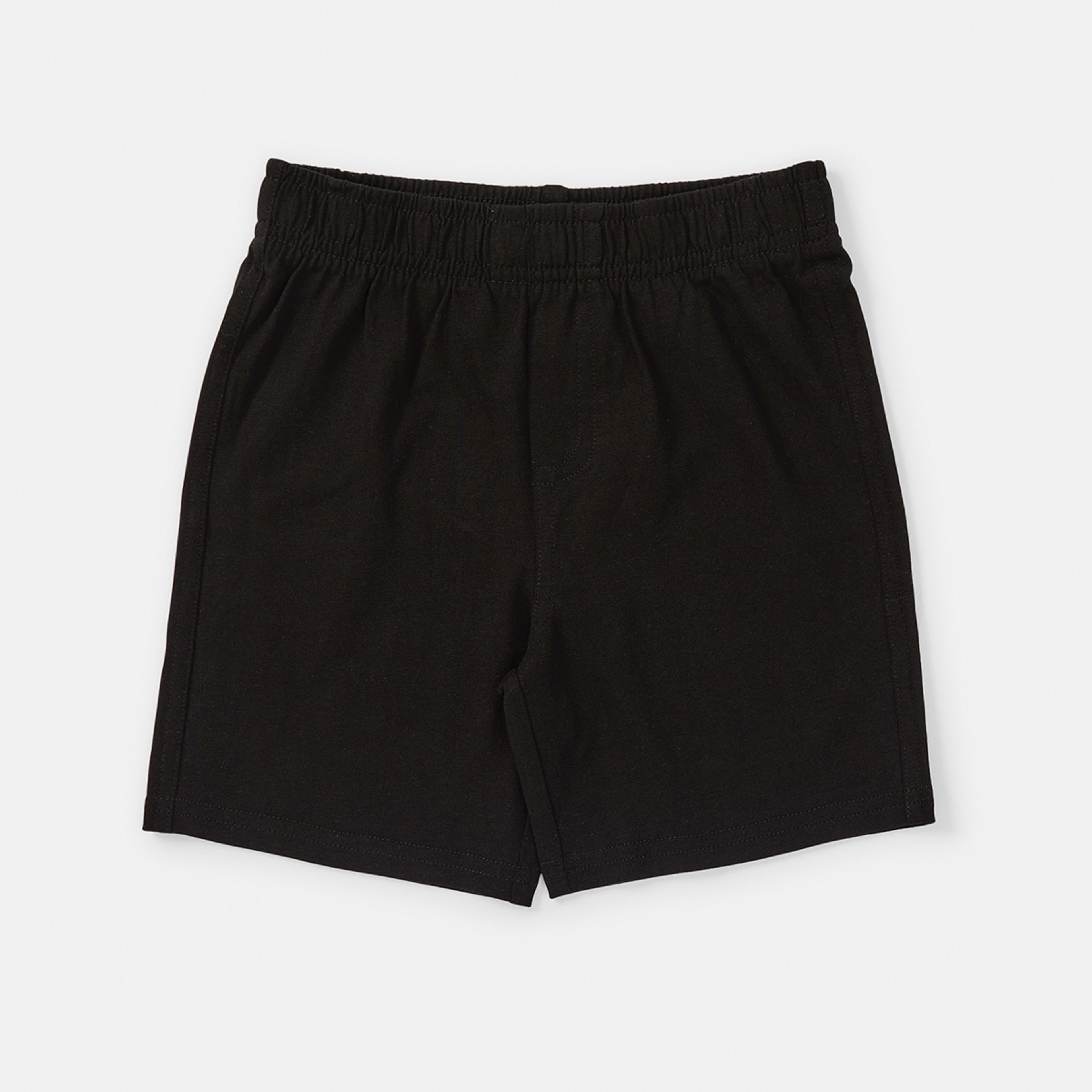 7 Plain Knit Shorts Black, 7 of 8