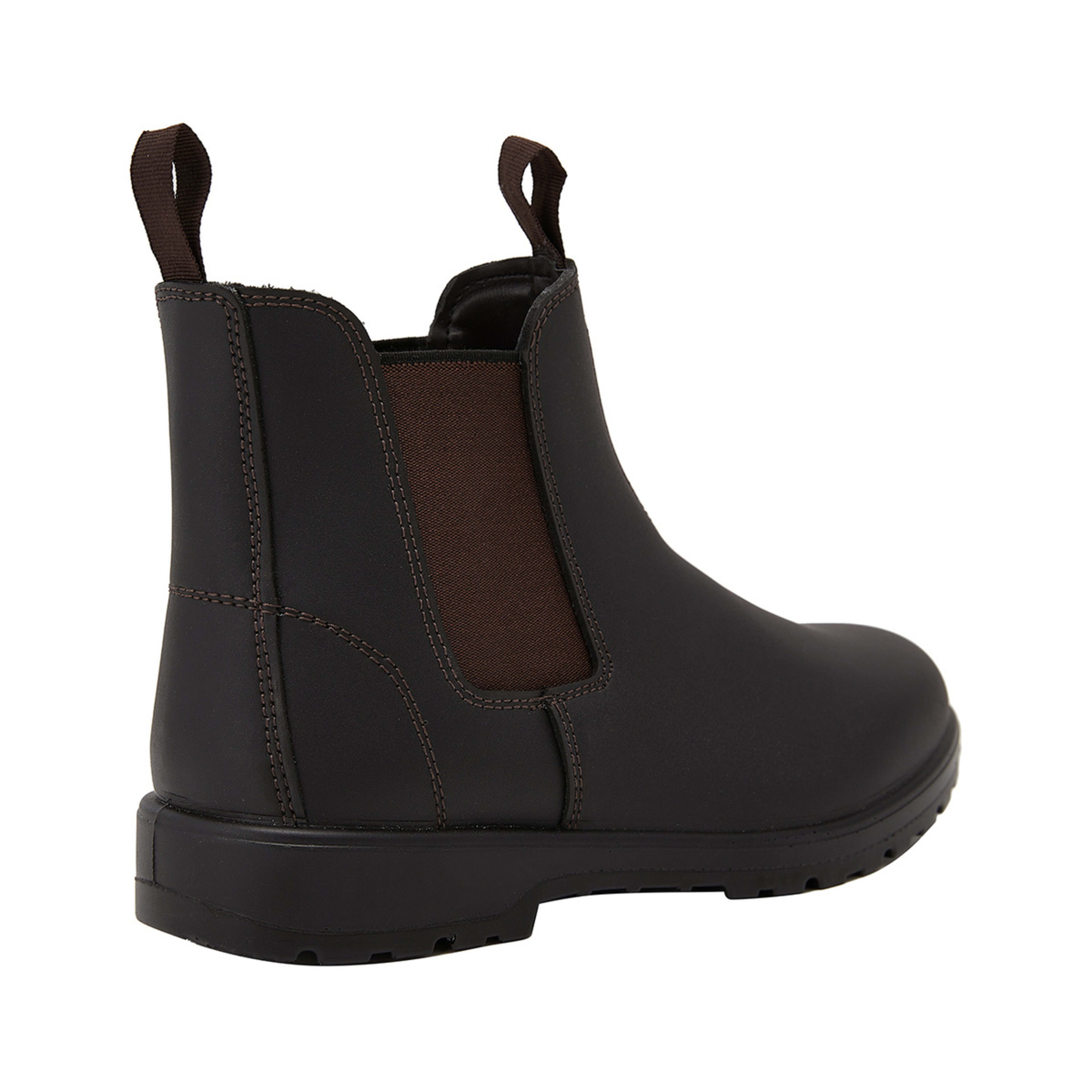 5 Slip On Utility Chelsea Boots Rich Brown, 5 of 5