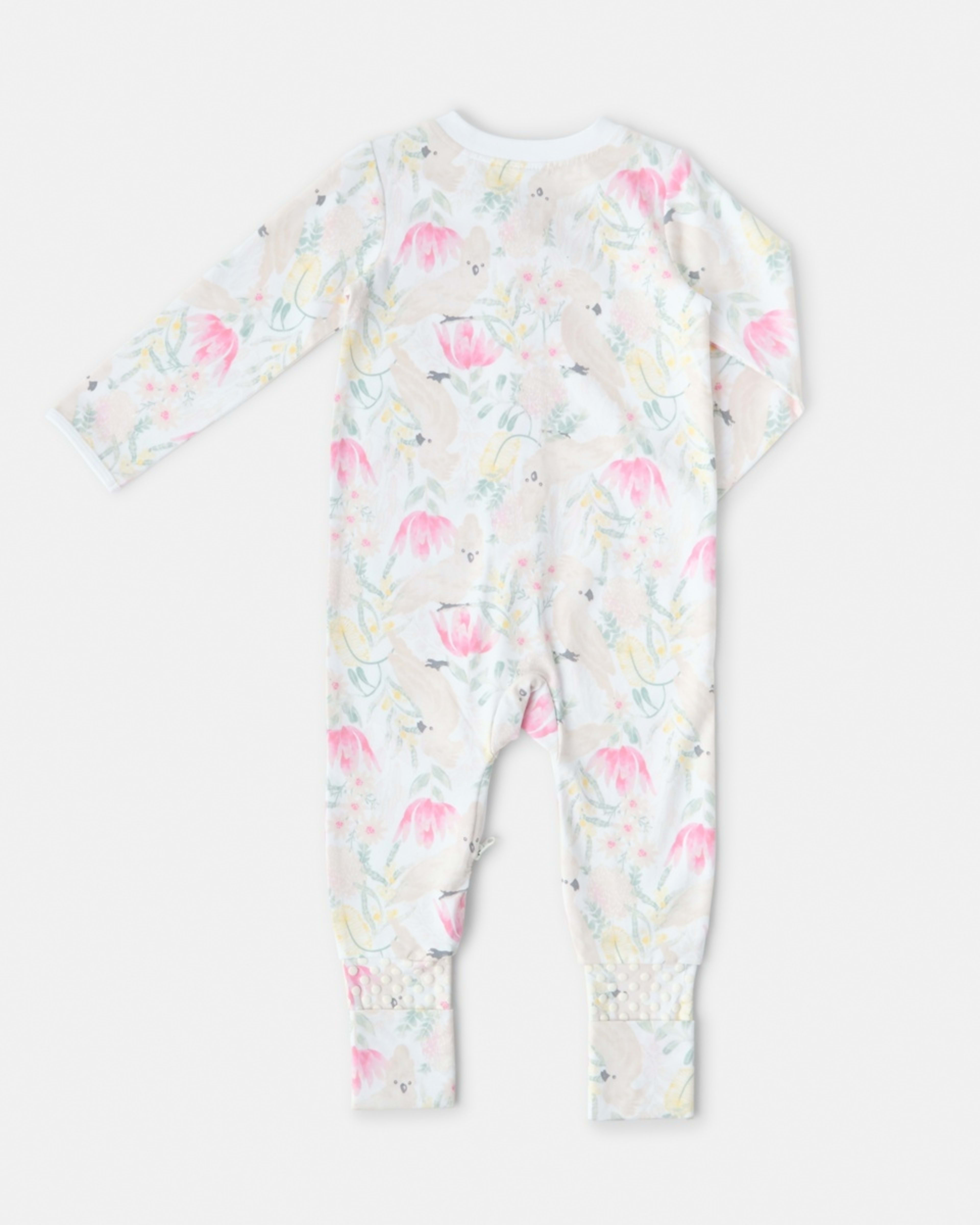 2 Turn Cuff Coverall Aus Floral, 2 of 3