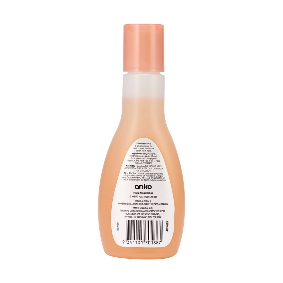 125ml Acetone Free Nail Polish Remover Kmart