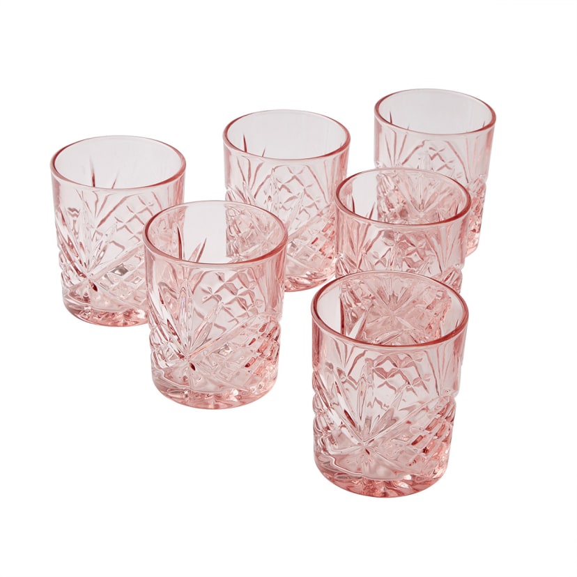 6 Pink Bond Tumblers Kmart