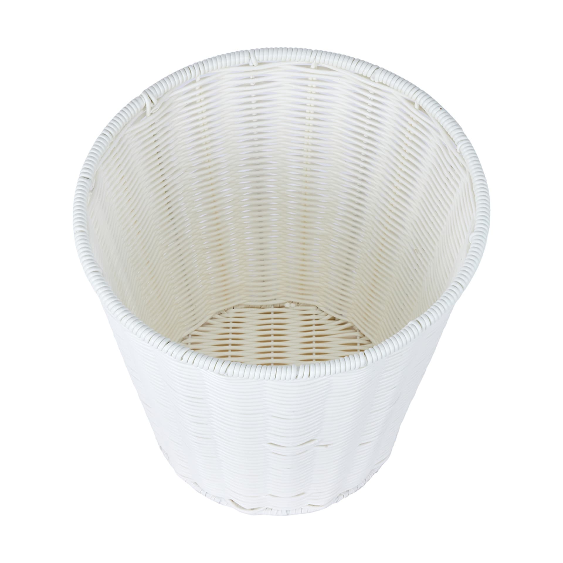 White Rattan Look Waste Bin Kmart