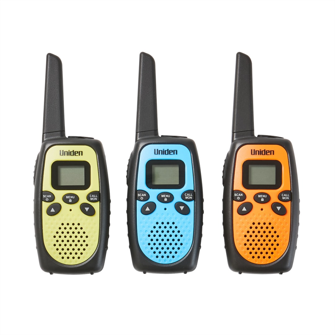 3 Pack Uniden UH153 Triple Colour UHF 2Way Radios Kmart