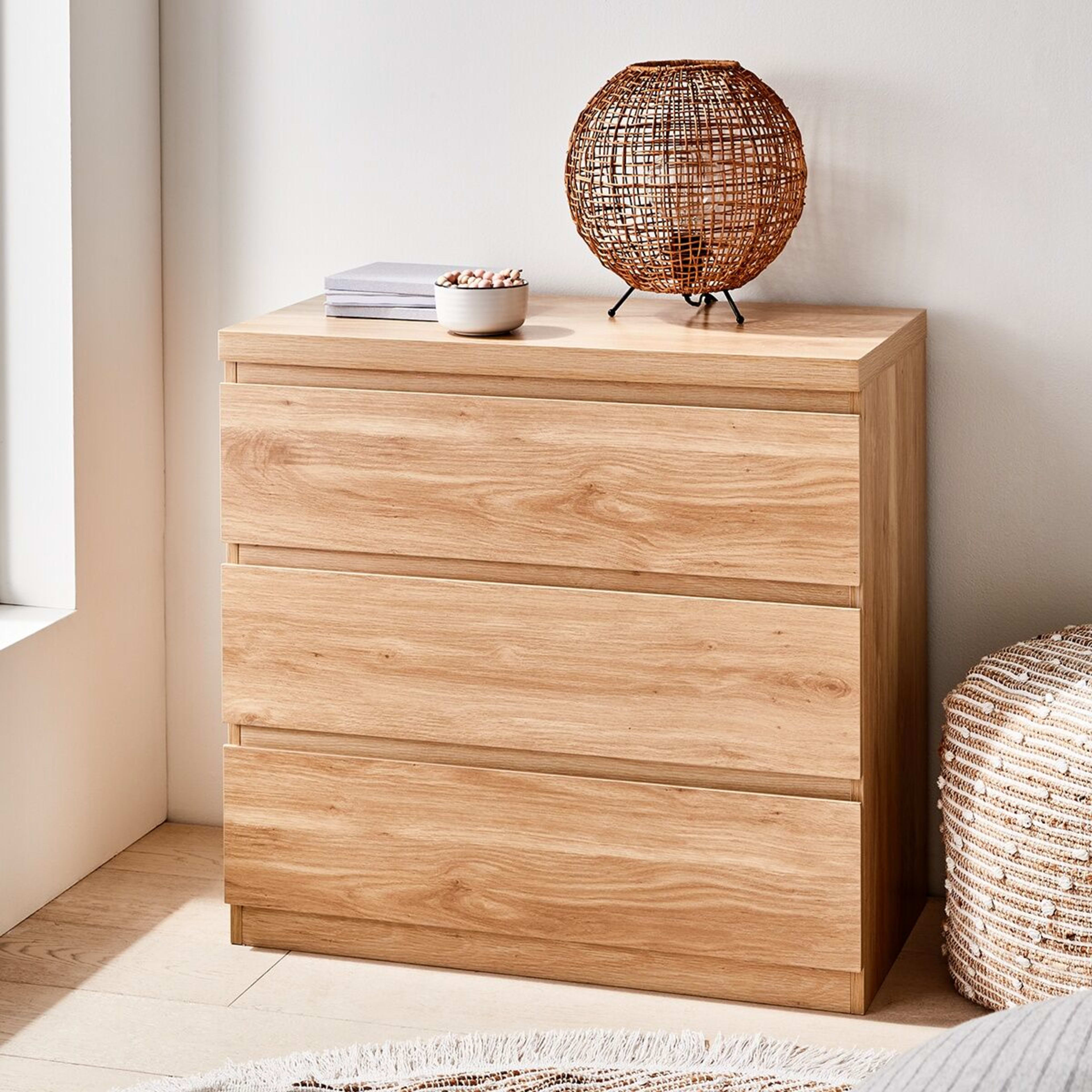 1 3 Drawer - Oak Look, 1 of 10