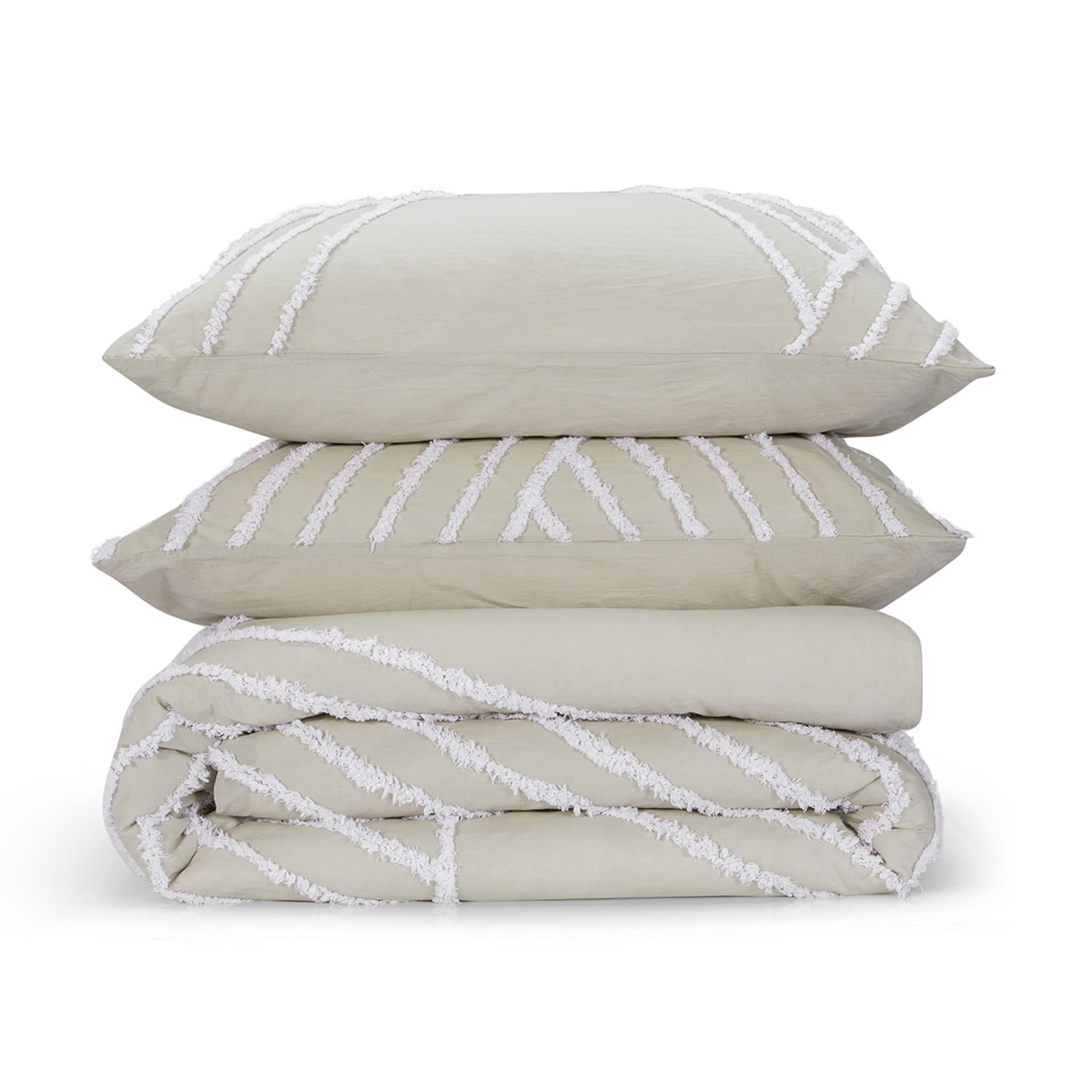 Phoenix Cotton Quilt Cover Set King Bed, Beige Kmart