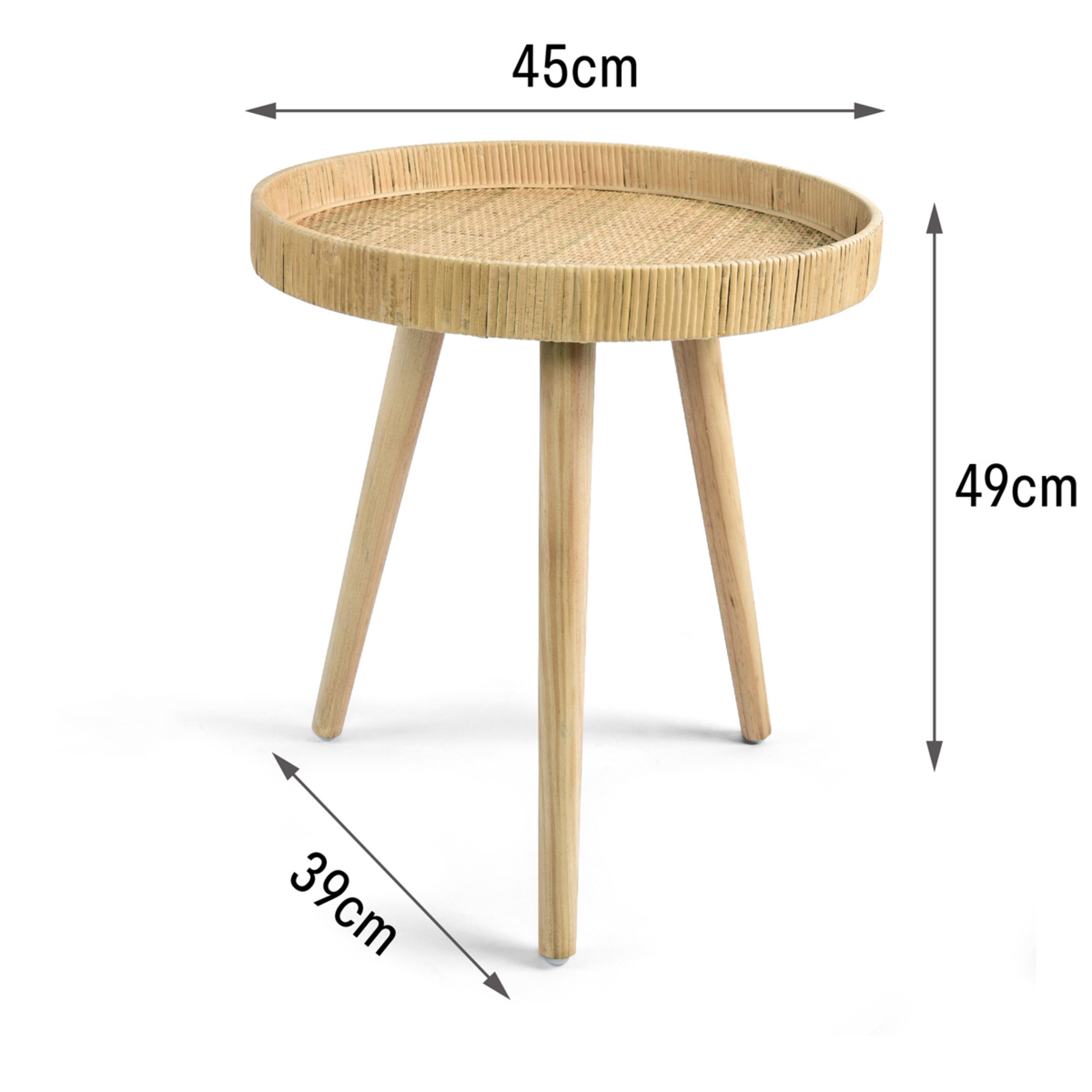 Luca Rattan Side Table Kmart