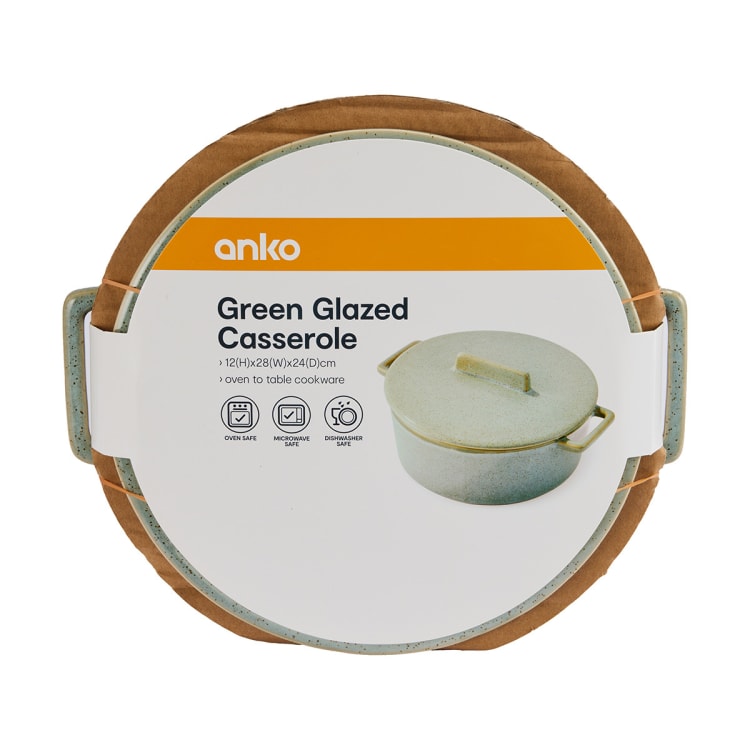 Green Glazed Casserole Kmart