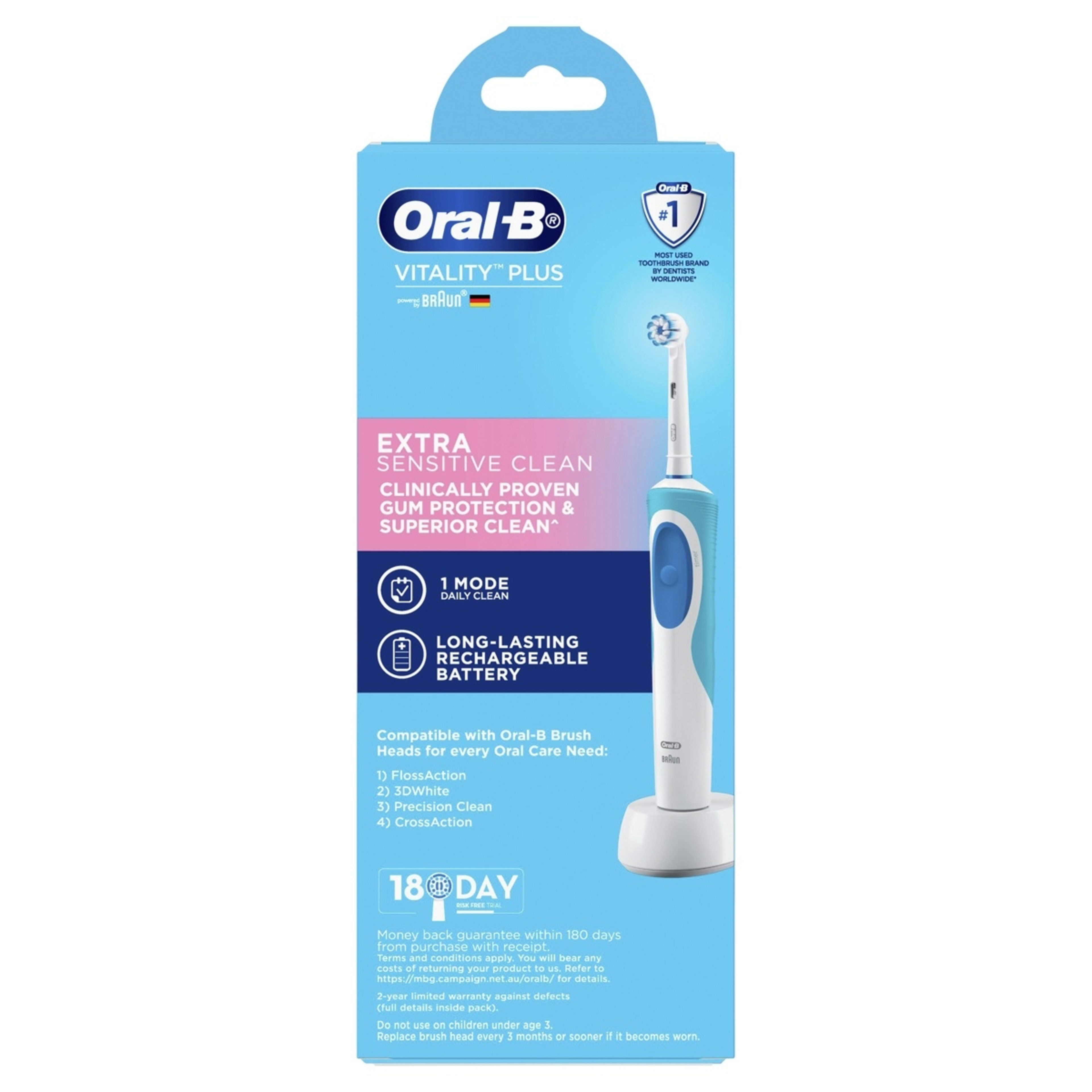 10 Oral-B Vitality Extra Sensitive Clean Electric Toothbrush, 10 of 10