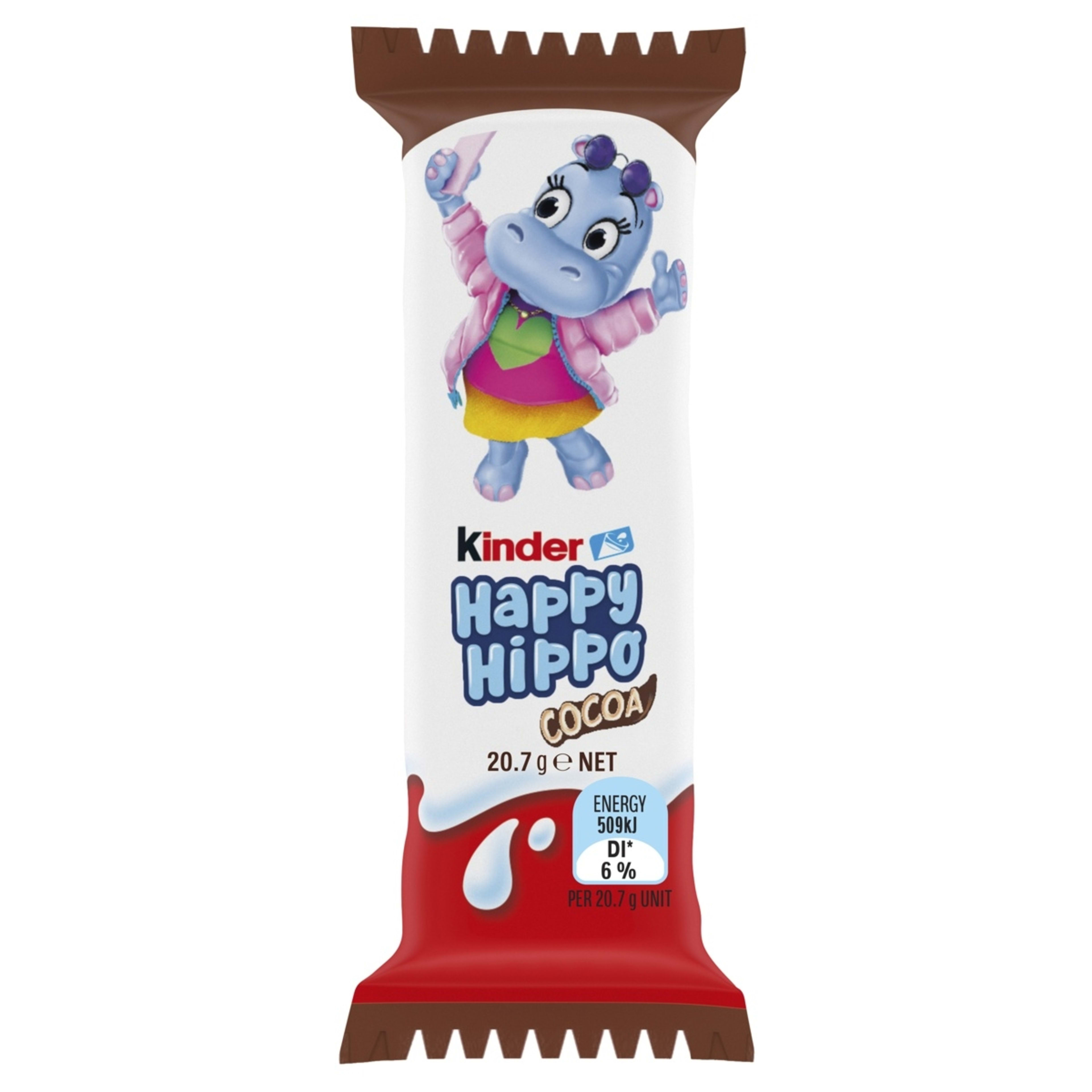 4 Kinder Happy Hippo Cocoa Single Biscuit Bar 20.7g - Assorted, 4 of 8