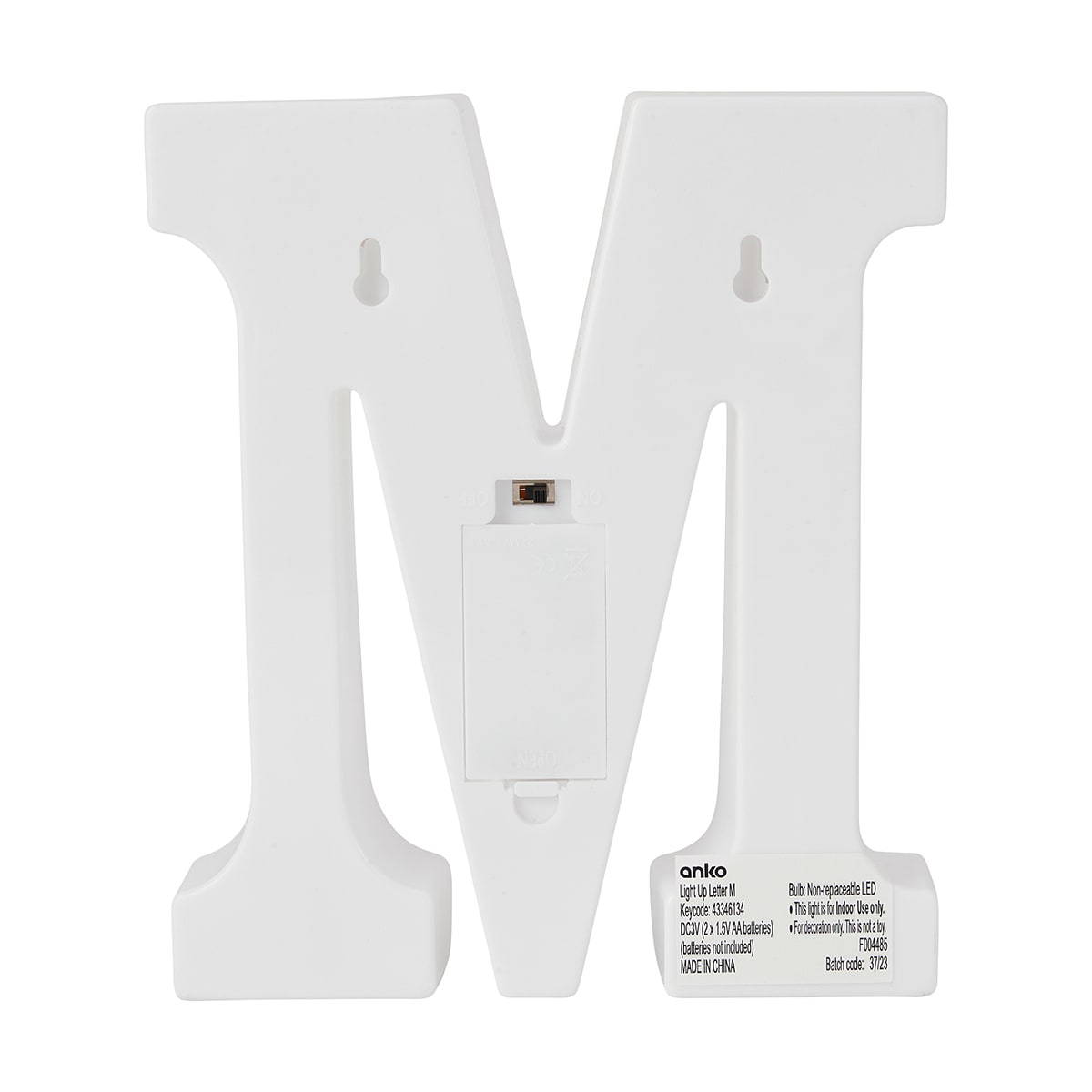 Light Up Letter M Kmart