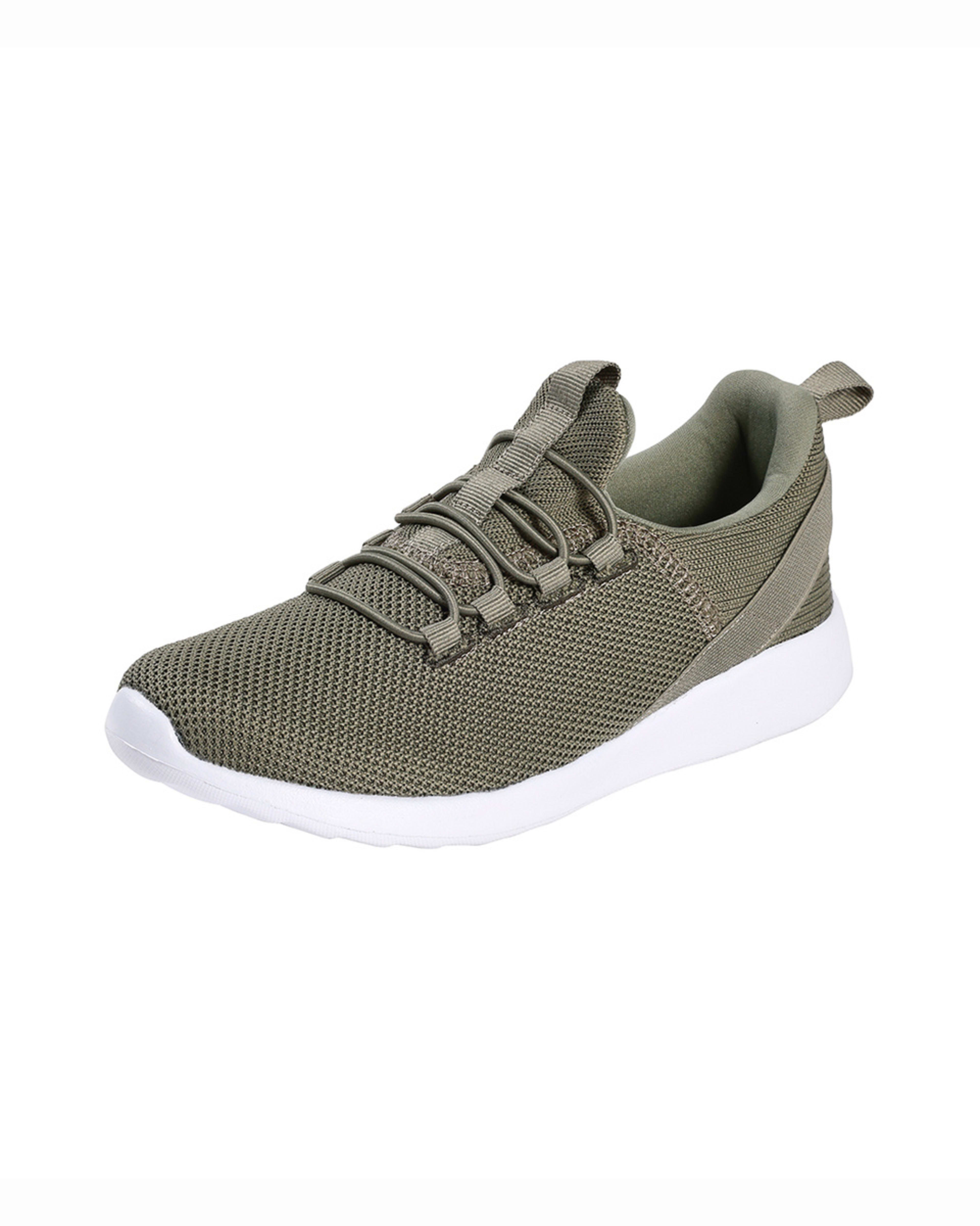 3 Comfort Sneakers with Elastic Laces MOSSMAN GREEN, 3 of 5