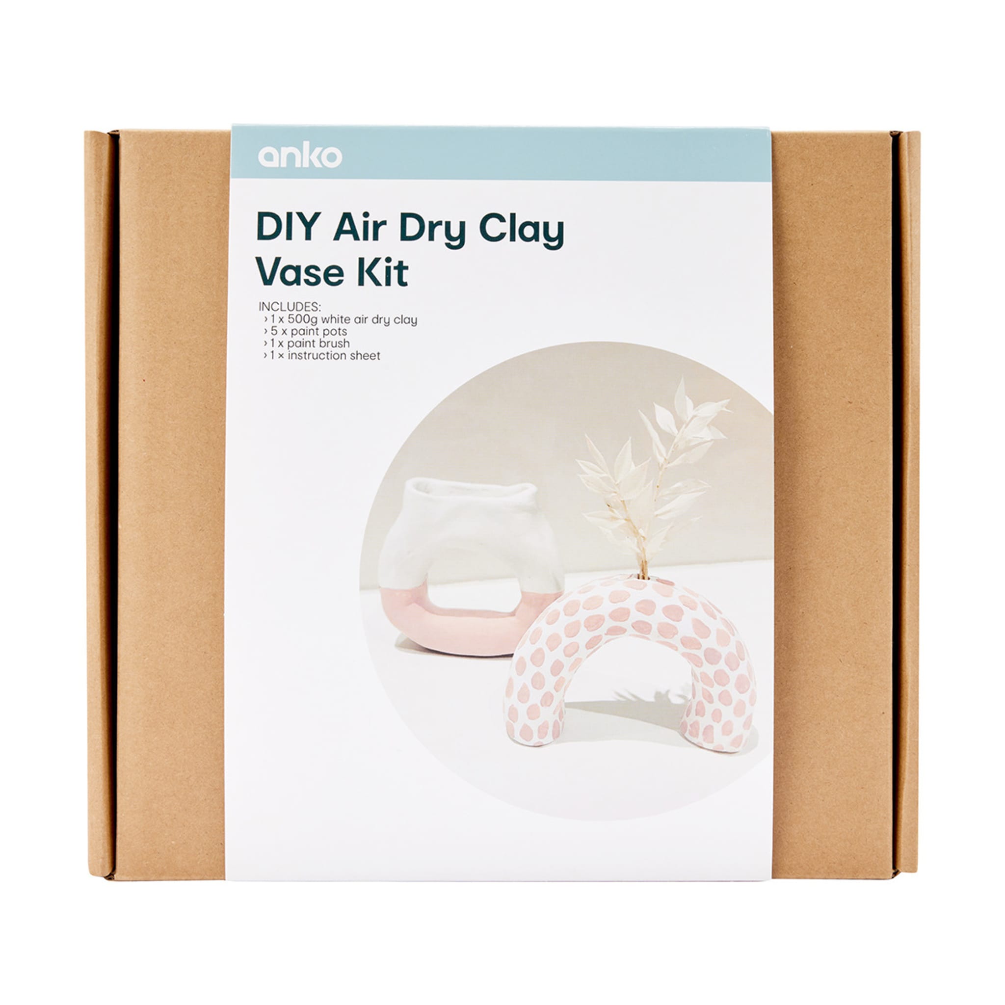 DIY Air Dry Clay Vase Kit Kmart