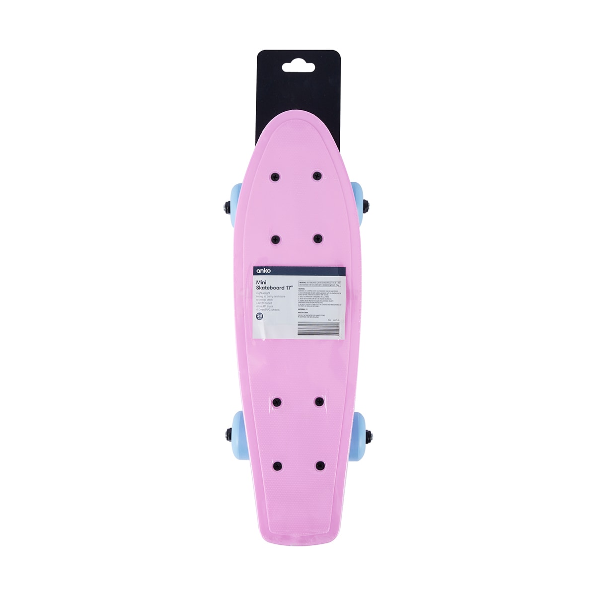 17in. Mini Skateboard Pink Kmart