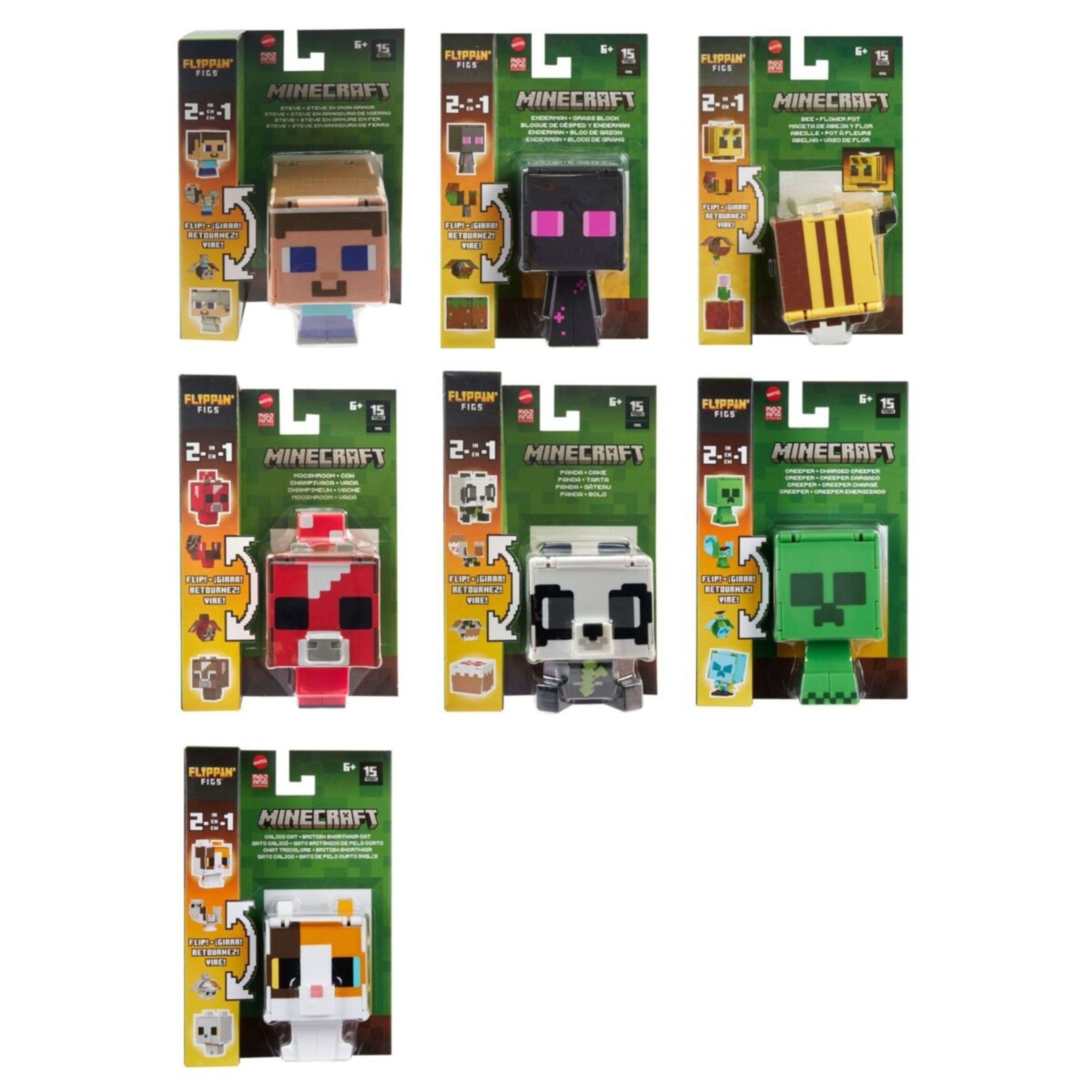 1 Minecraft 2-in-1 Flipping Figs Figure - Assorted, 1 of 9