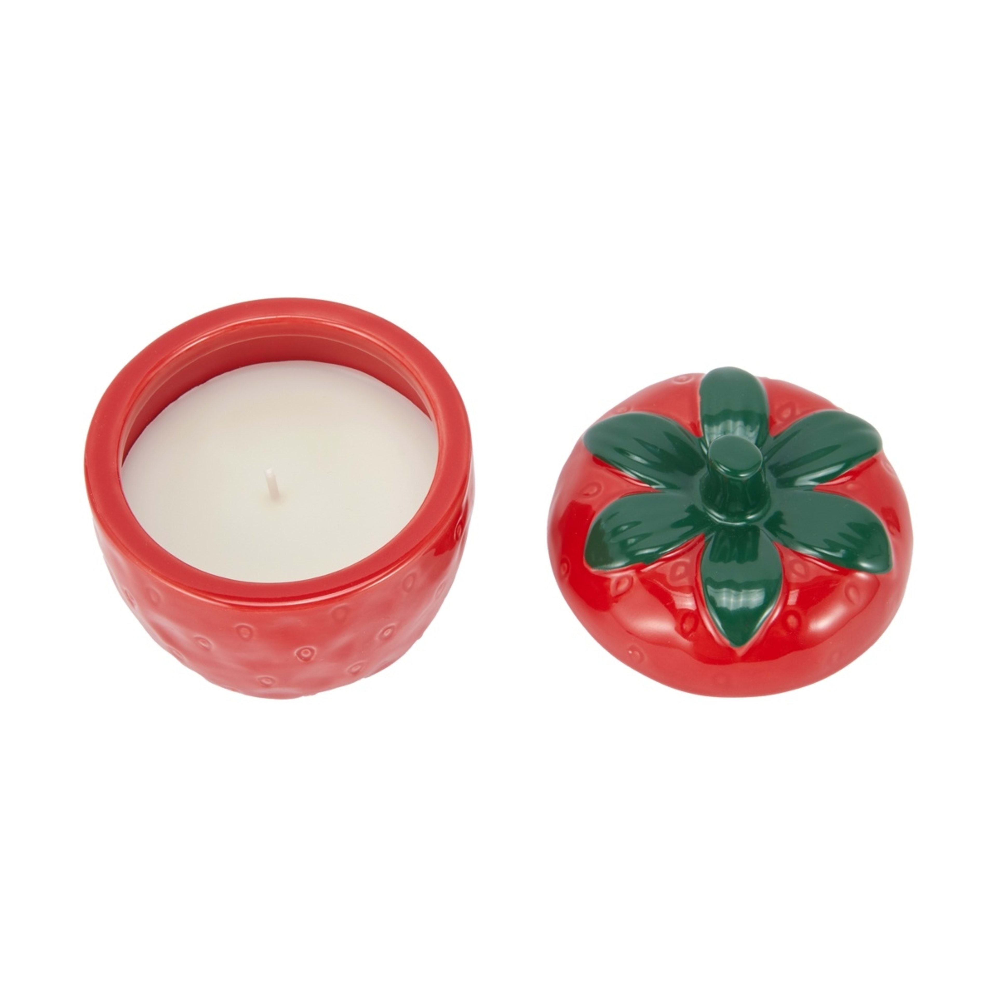 2 Ceramic Strawberry Candle, 2 of 6