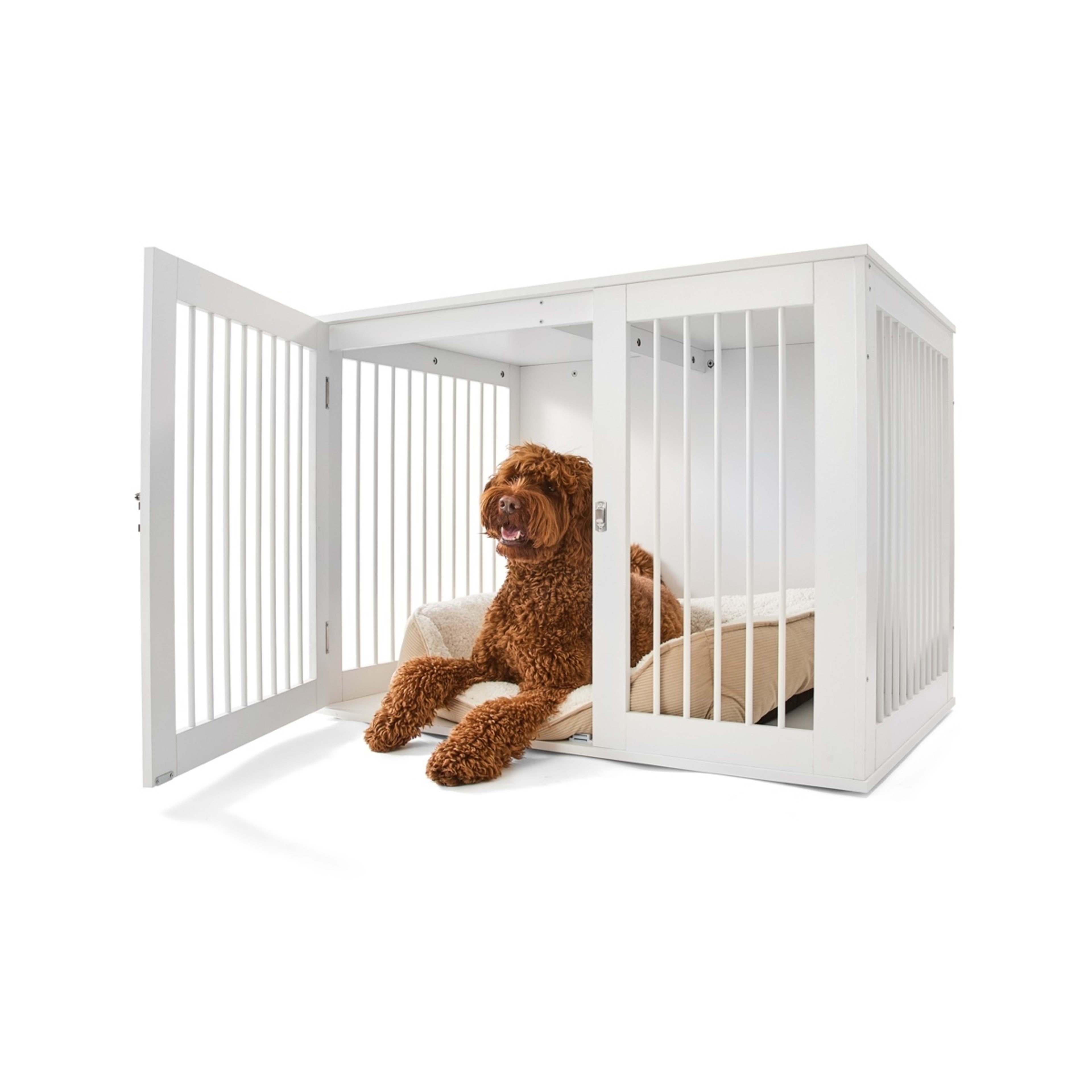 1 Pet Crate Wooden - Extra Large, White