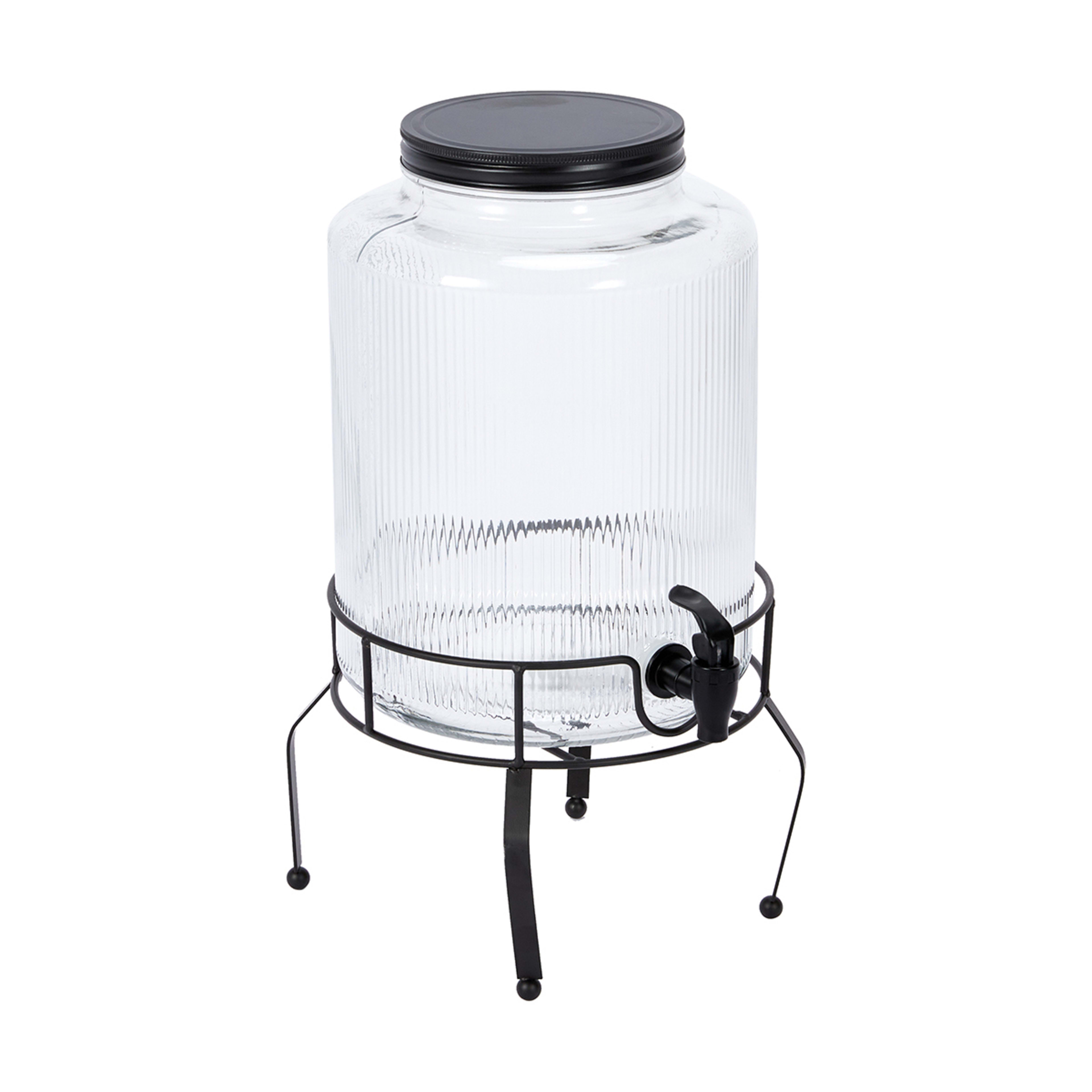 2 Embossed Line Drink Dispenser with Stand, 2 of 5