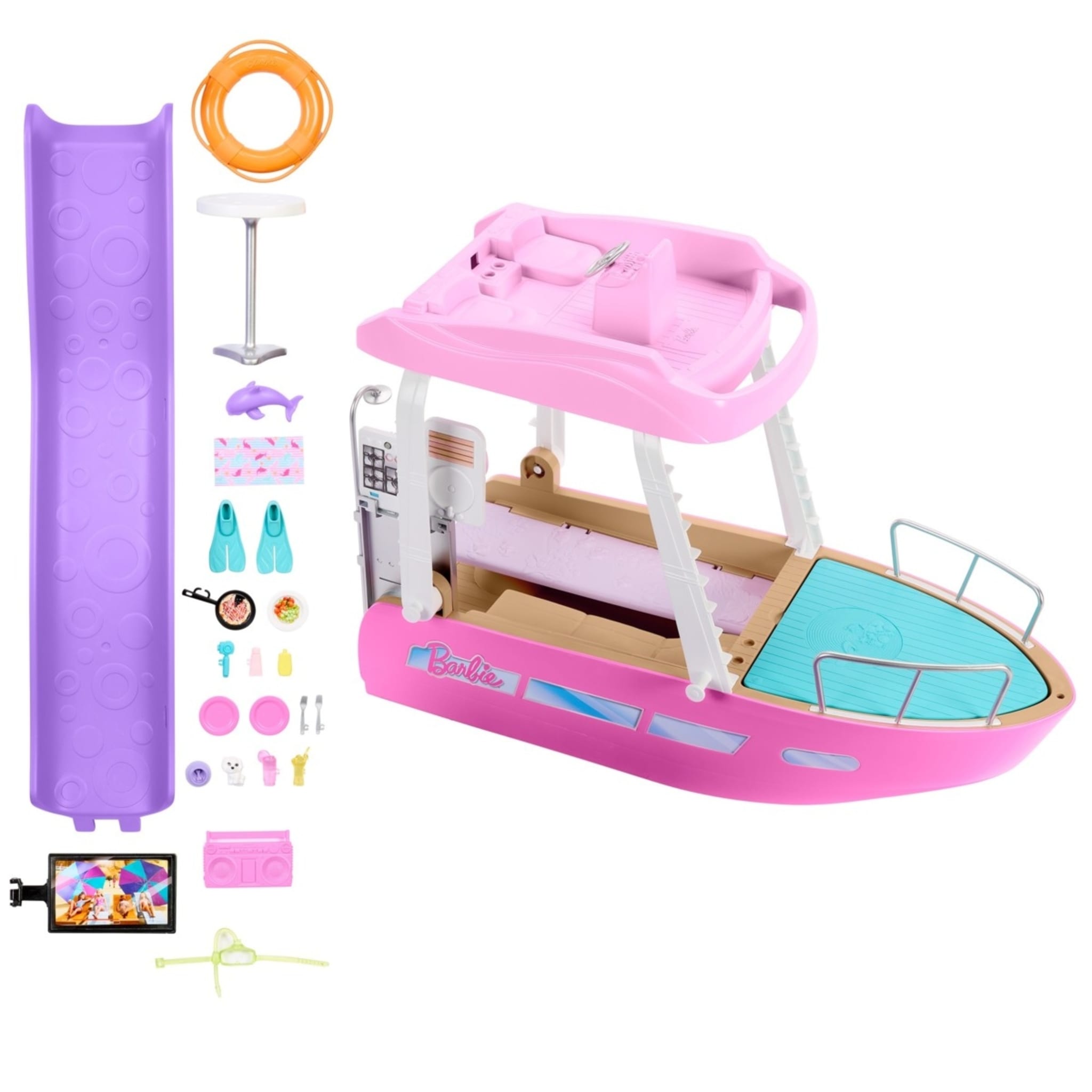 barbie on the go watercraft and kayak set